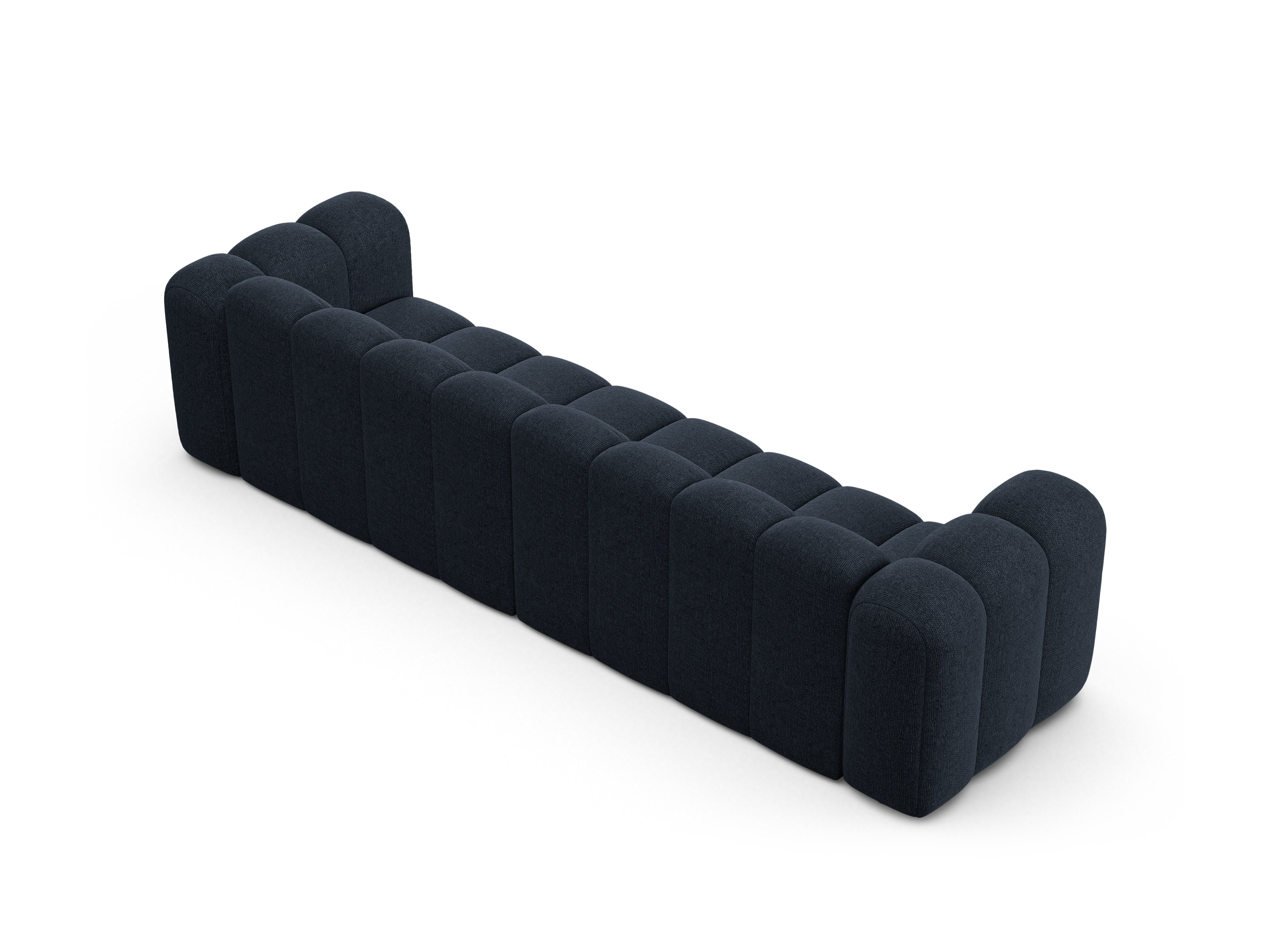 4-seater LUPINE sofa in navy chenille