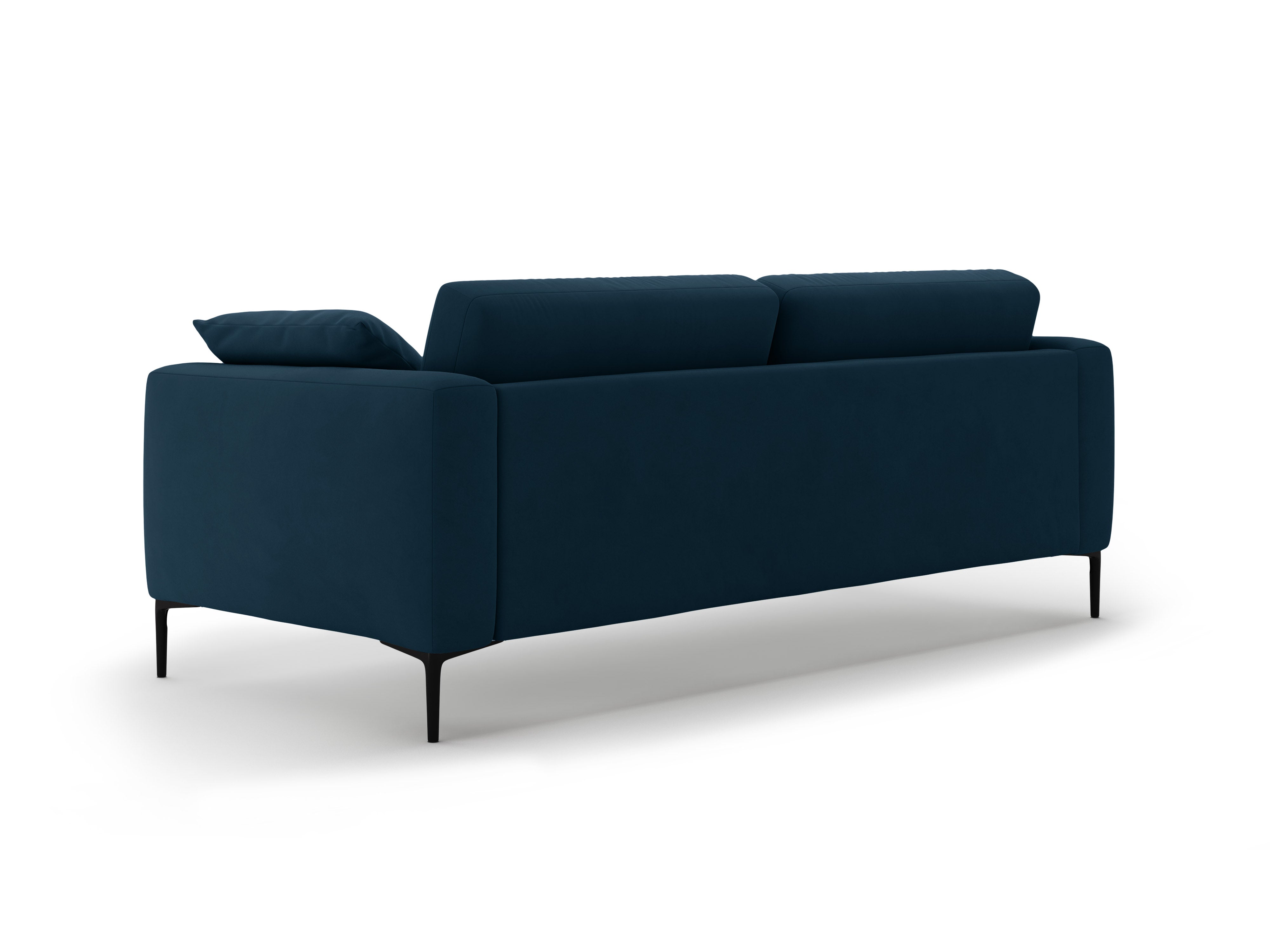 Velvet sofa for 4 people BEMY royal blue