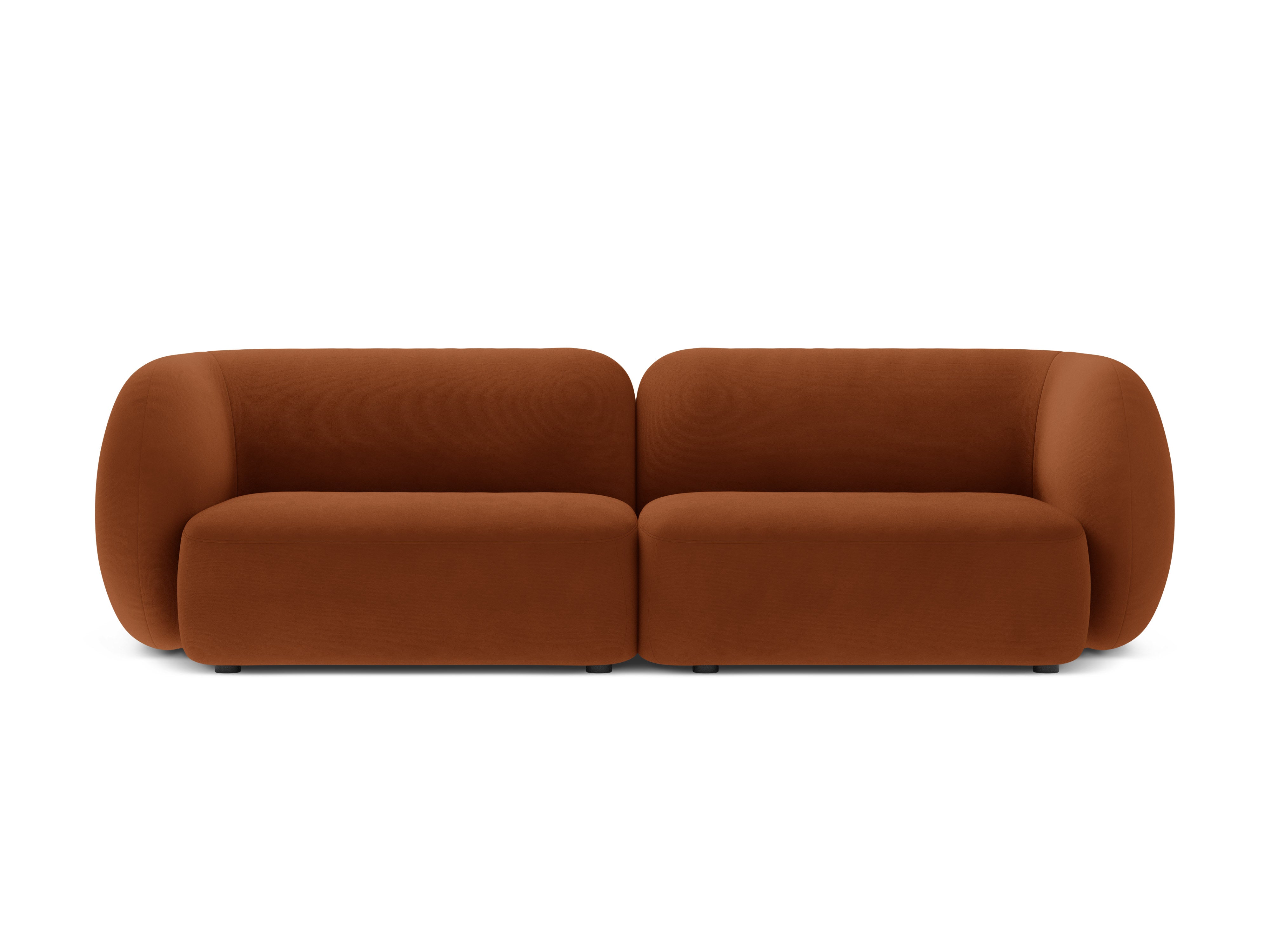 Sofa 4-osobowa aksamitna KATE terracotta – Micadoni
