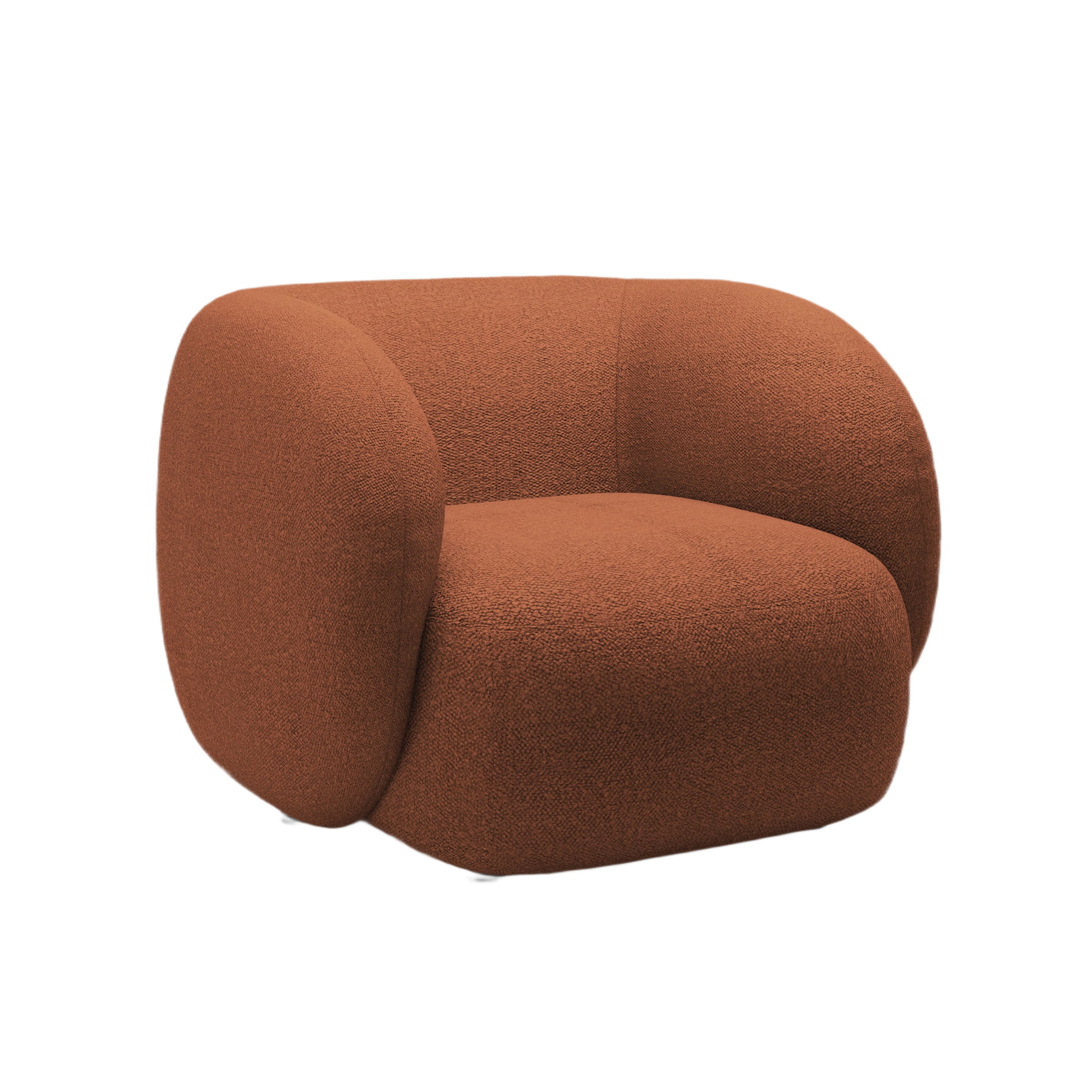 Fotel KATE terracotta boucle