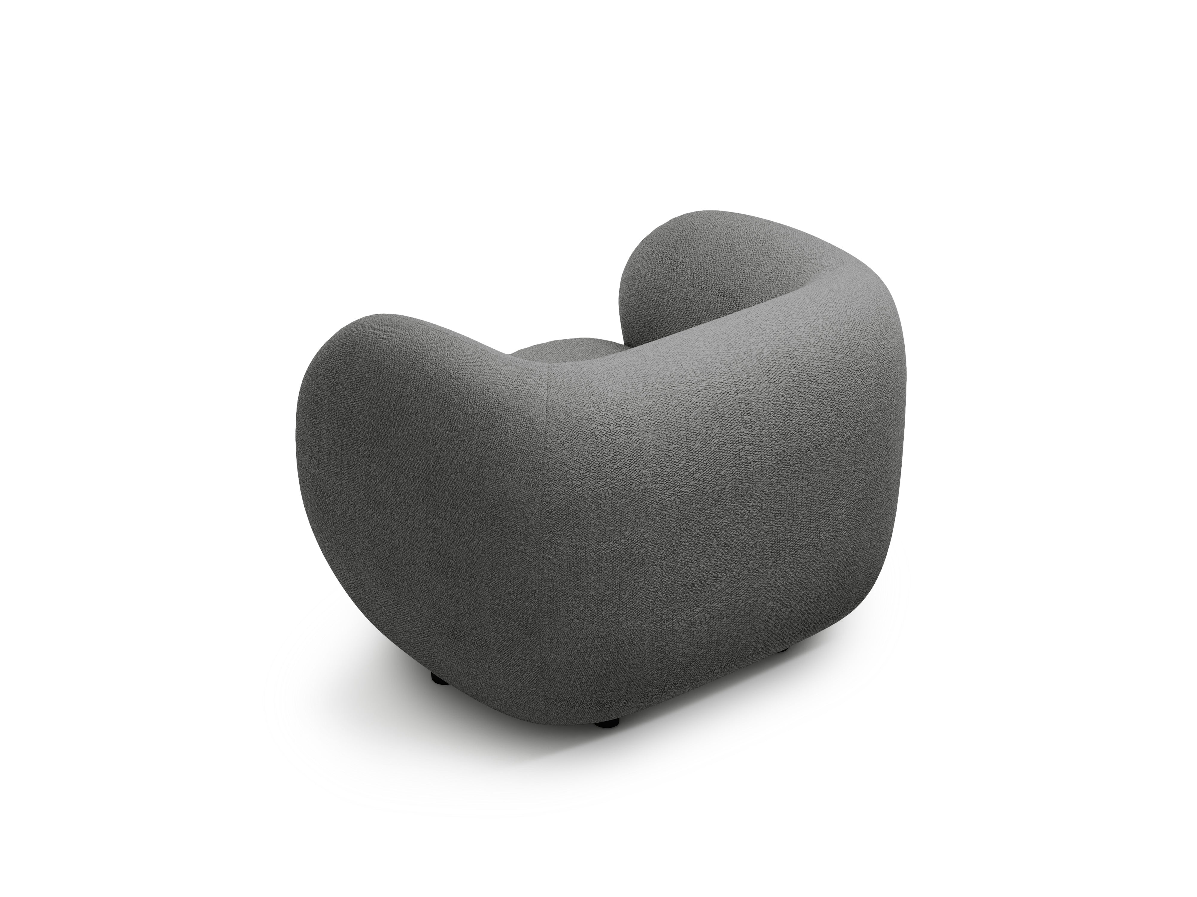 Fotel KATE ciemnoszary boucle
