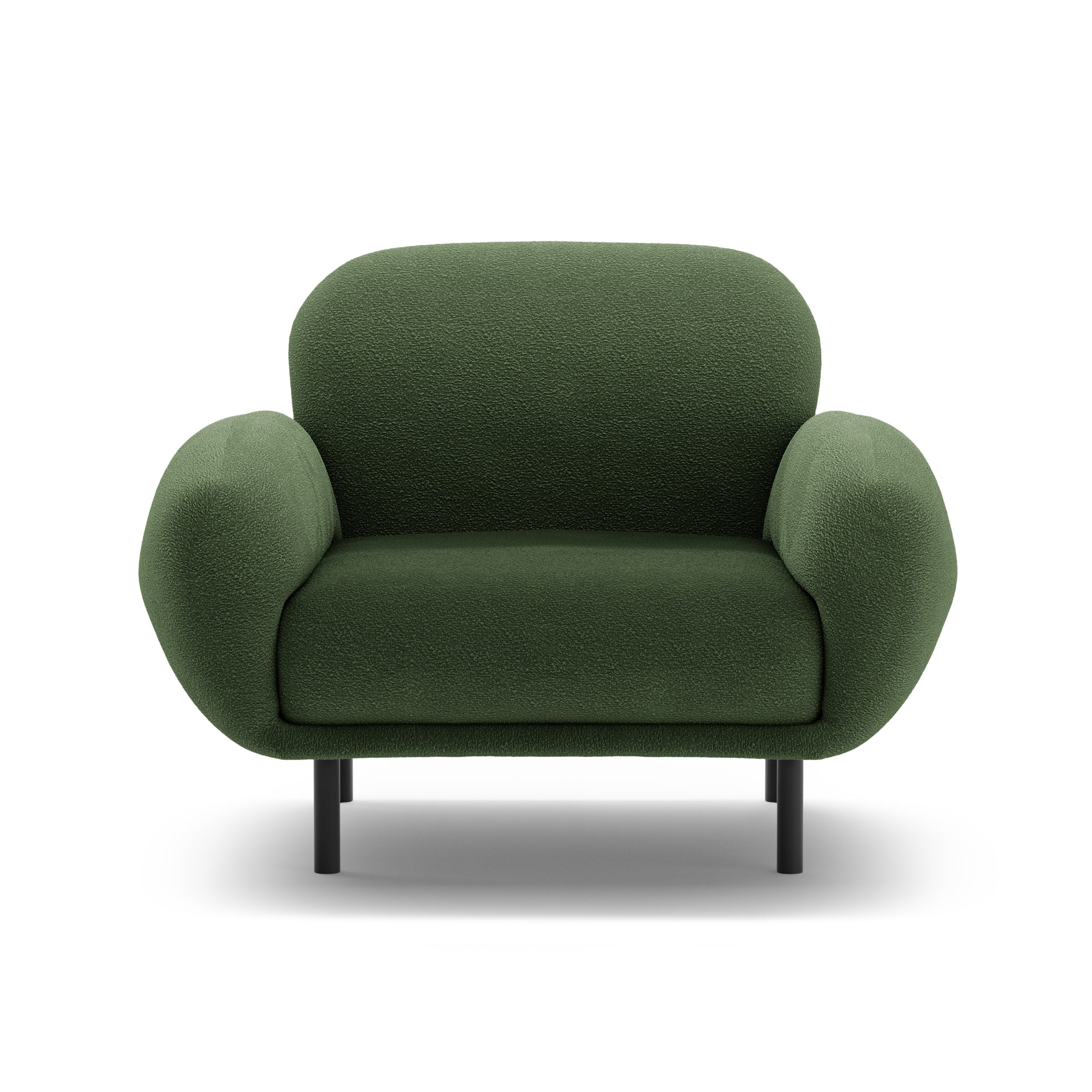 POPPY green boucle armchair