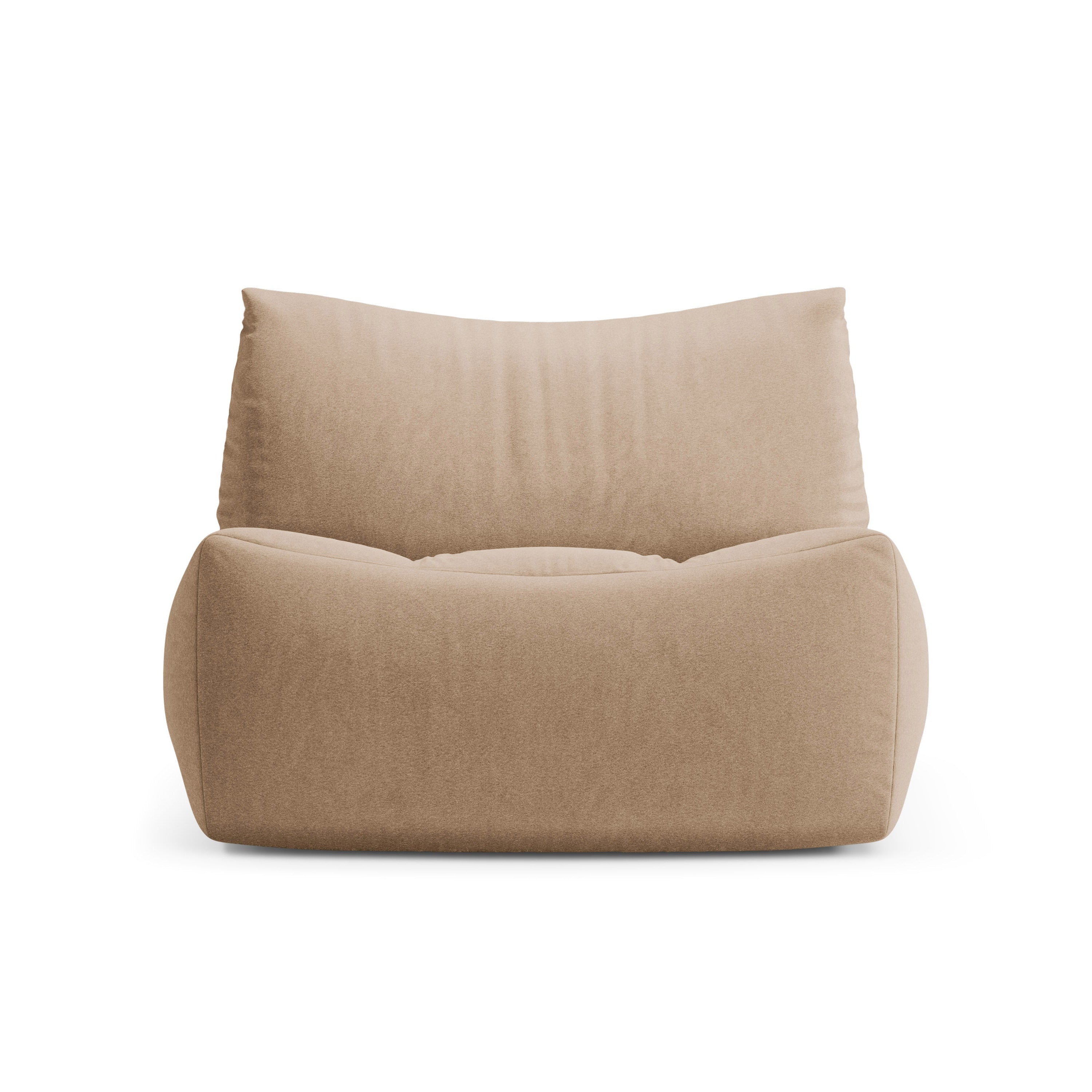 Velvet Armchair TOVE Sand