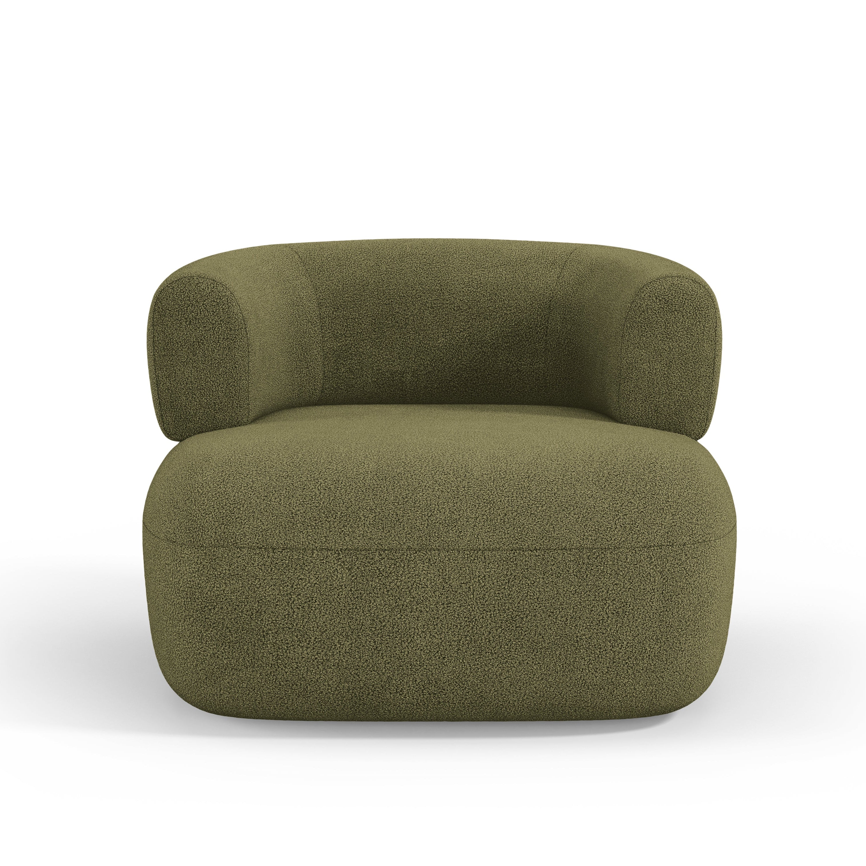 Fotel JENNY zielony boucle – Micadoni
