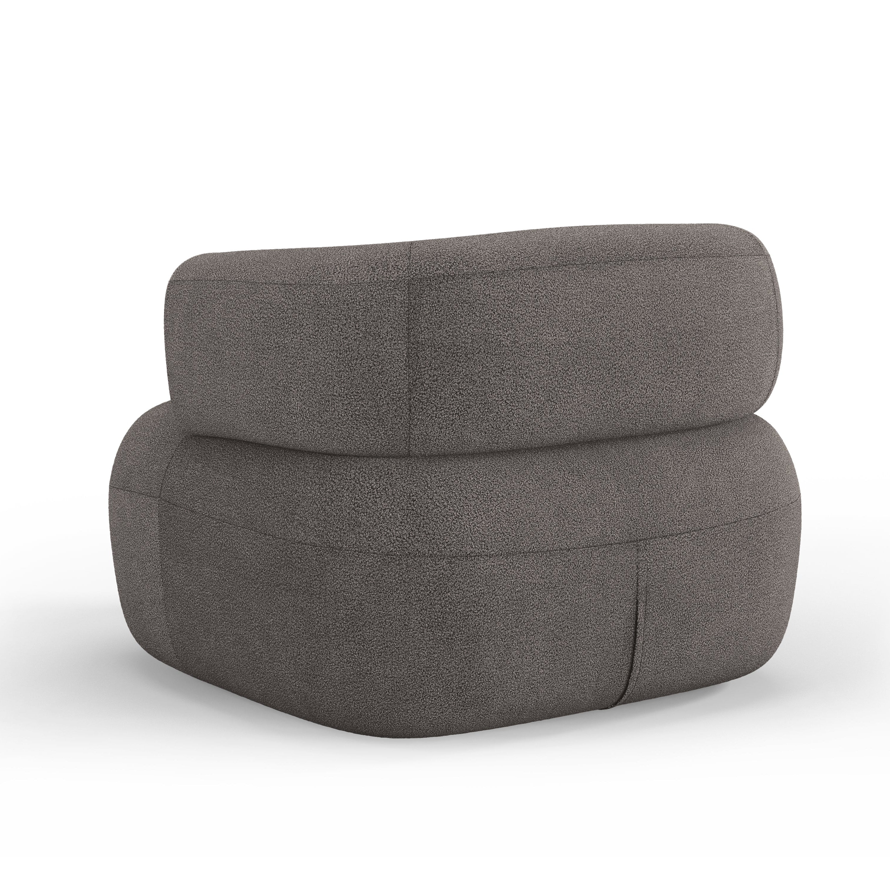 Fotel JENNY szary boucle – Micadoni