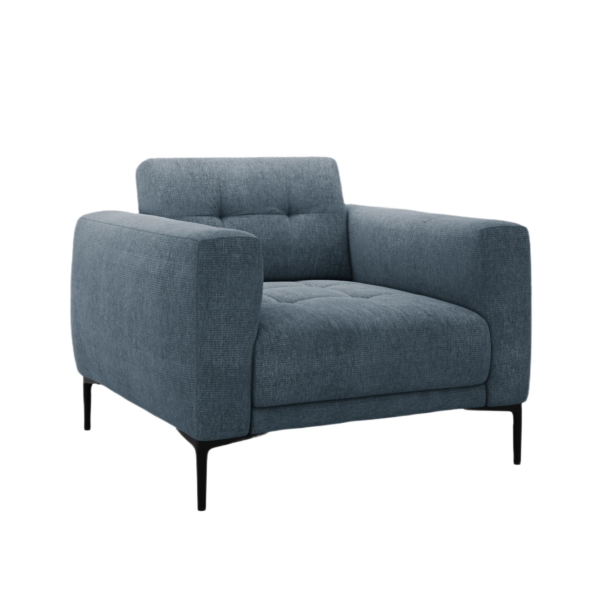 Fotel BEMY ciemnoniebieski szenil