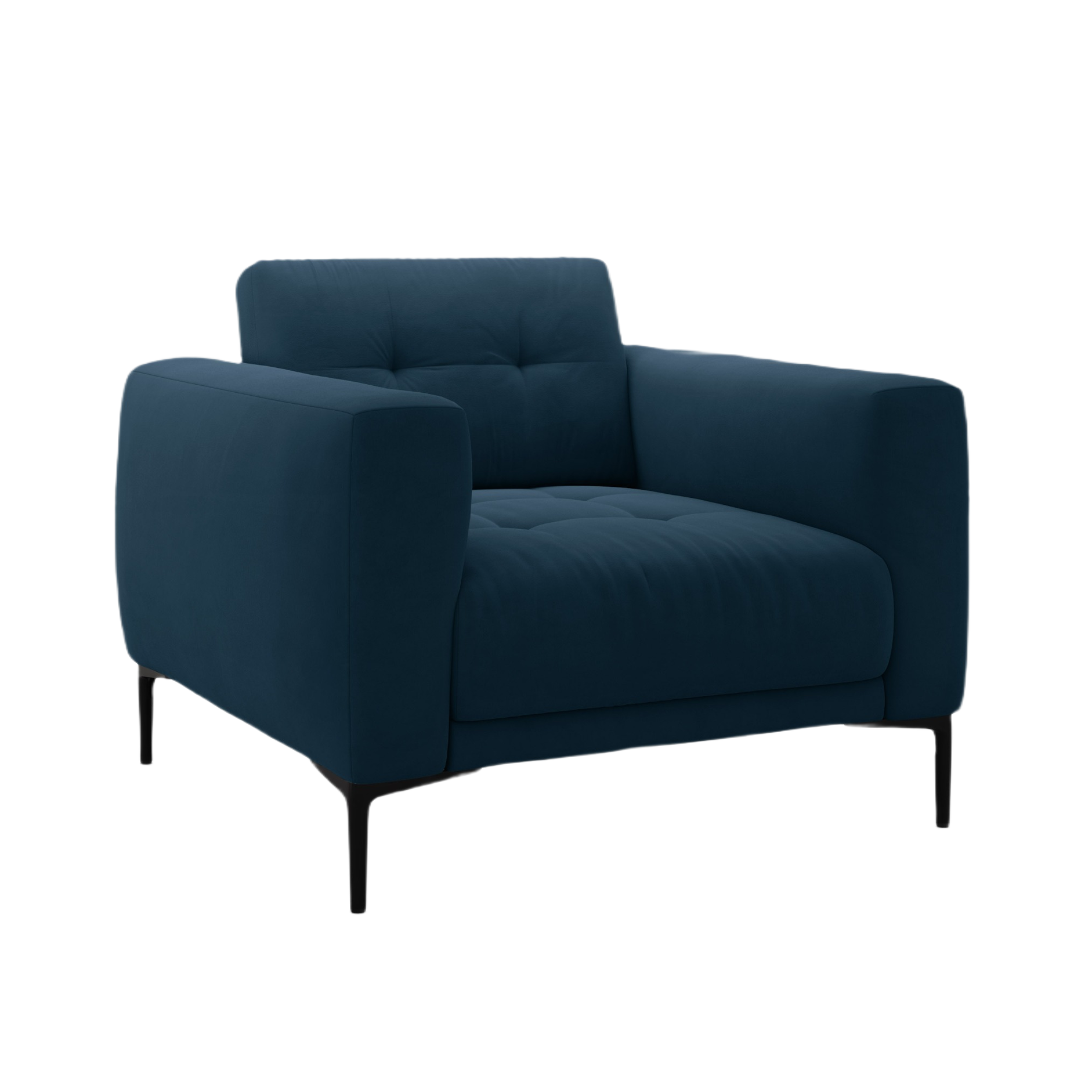 Velvet Armchair BEMY Royal Blue