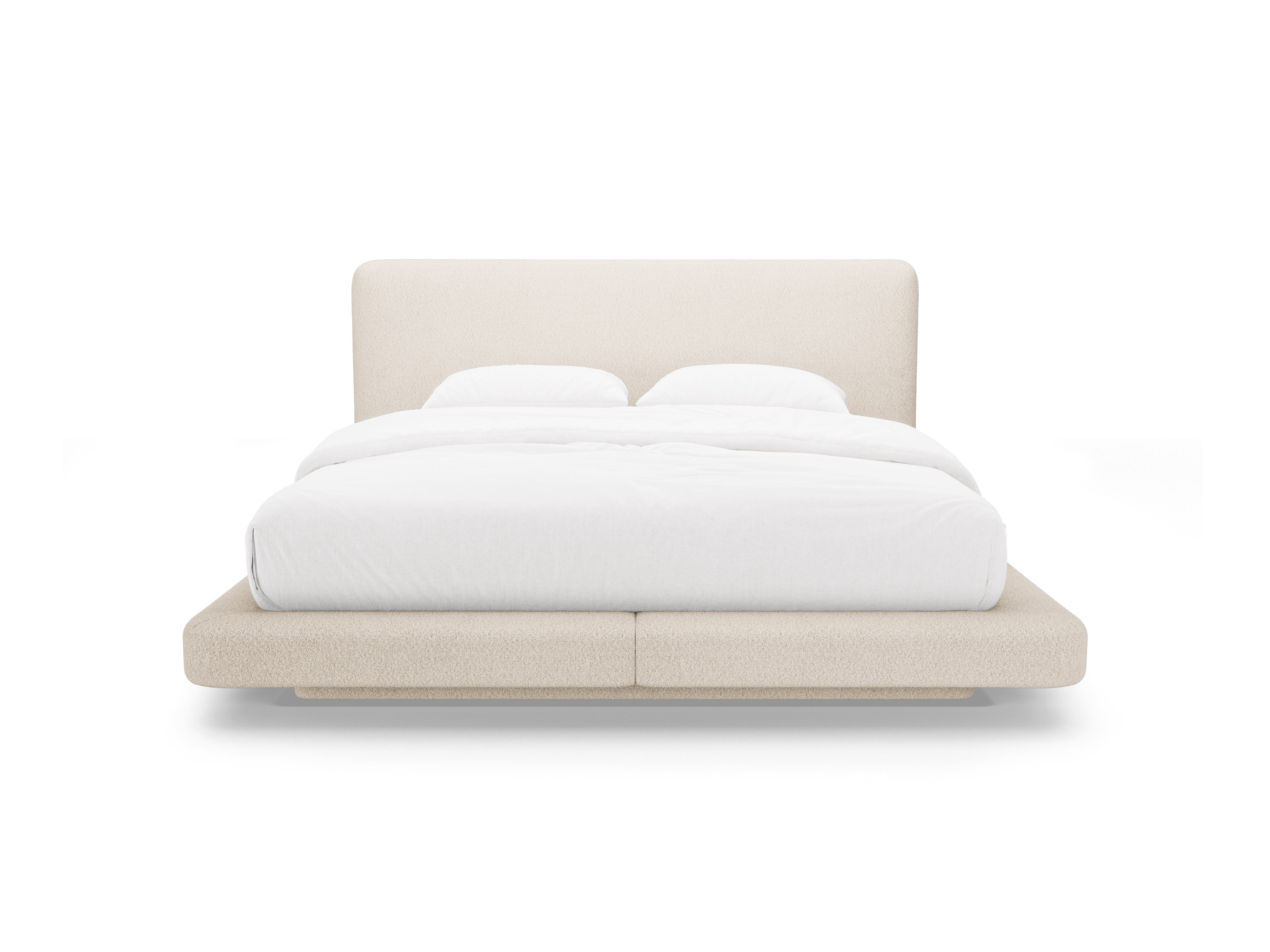 Bett LINEA beige Boucle