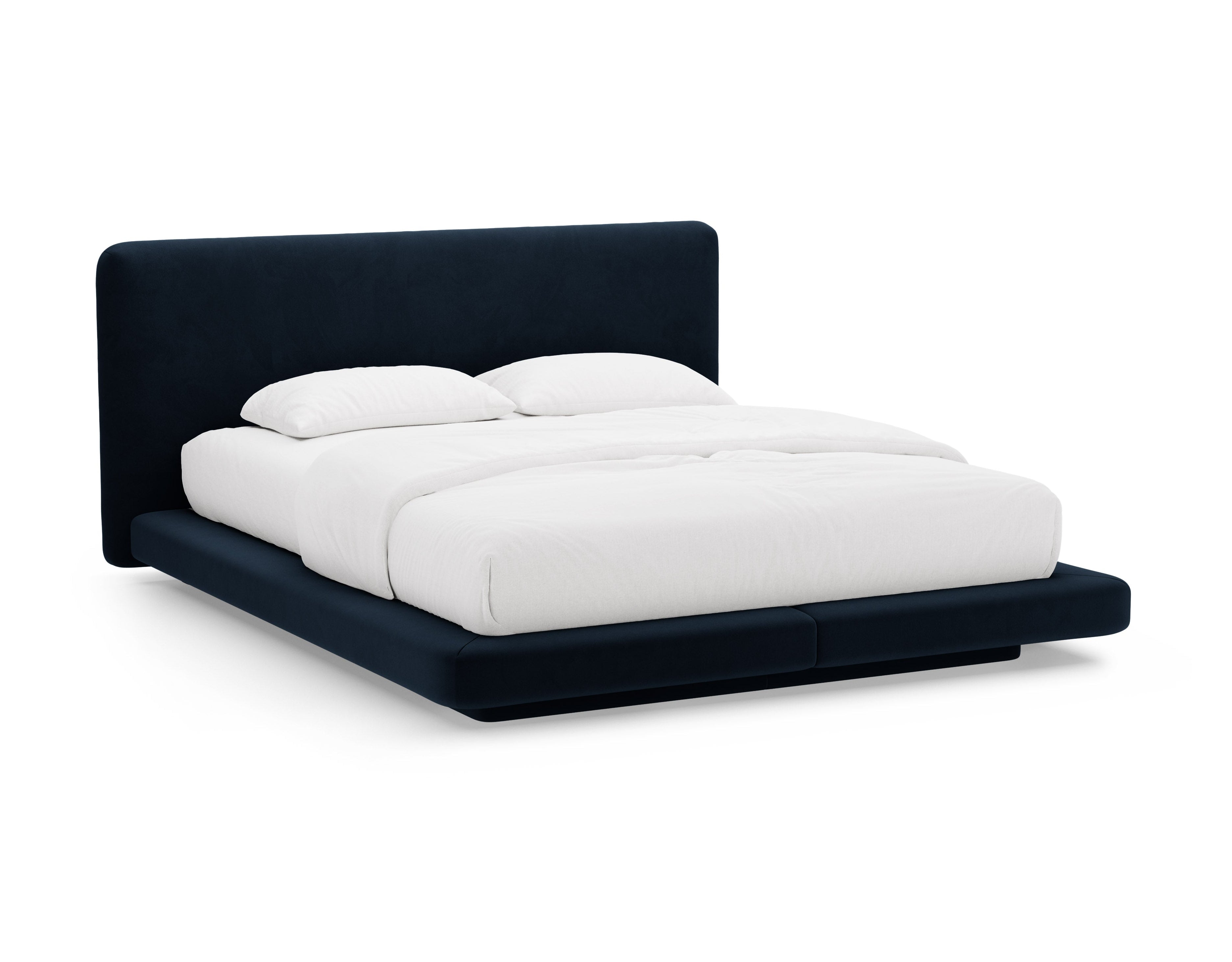 Samtbett LINEA marineblau