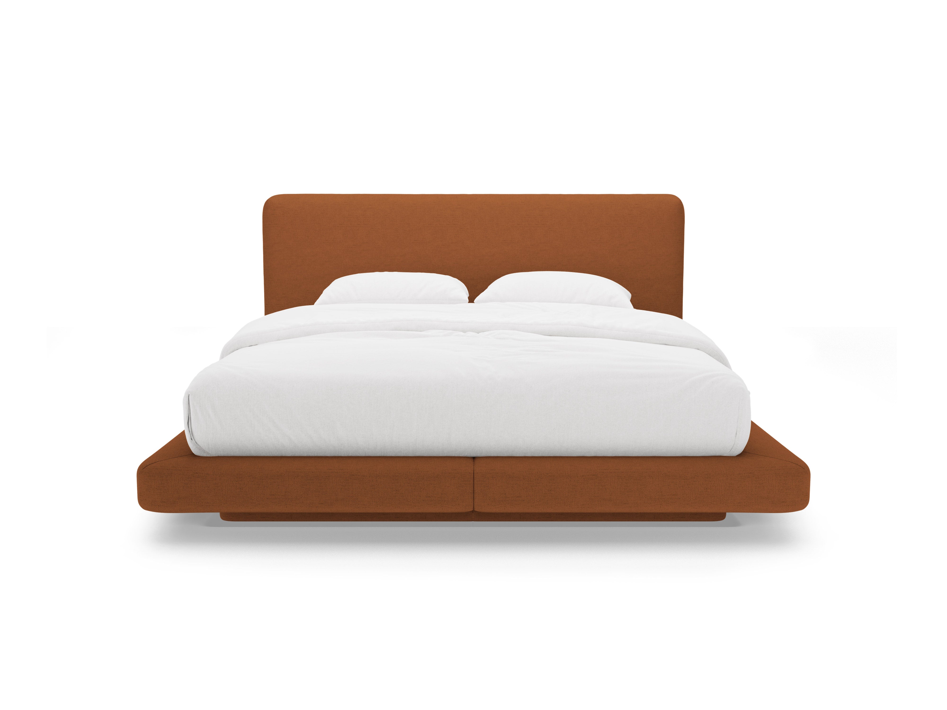 Bett LINEA ziegelrot