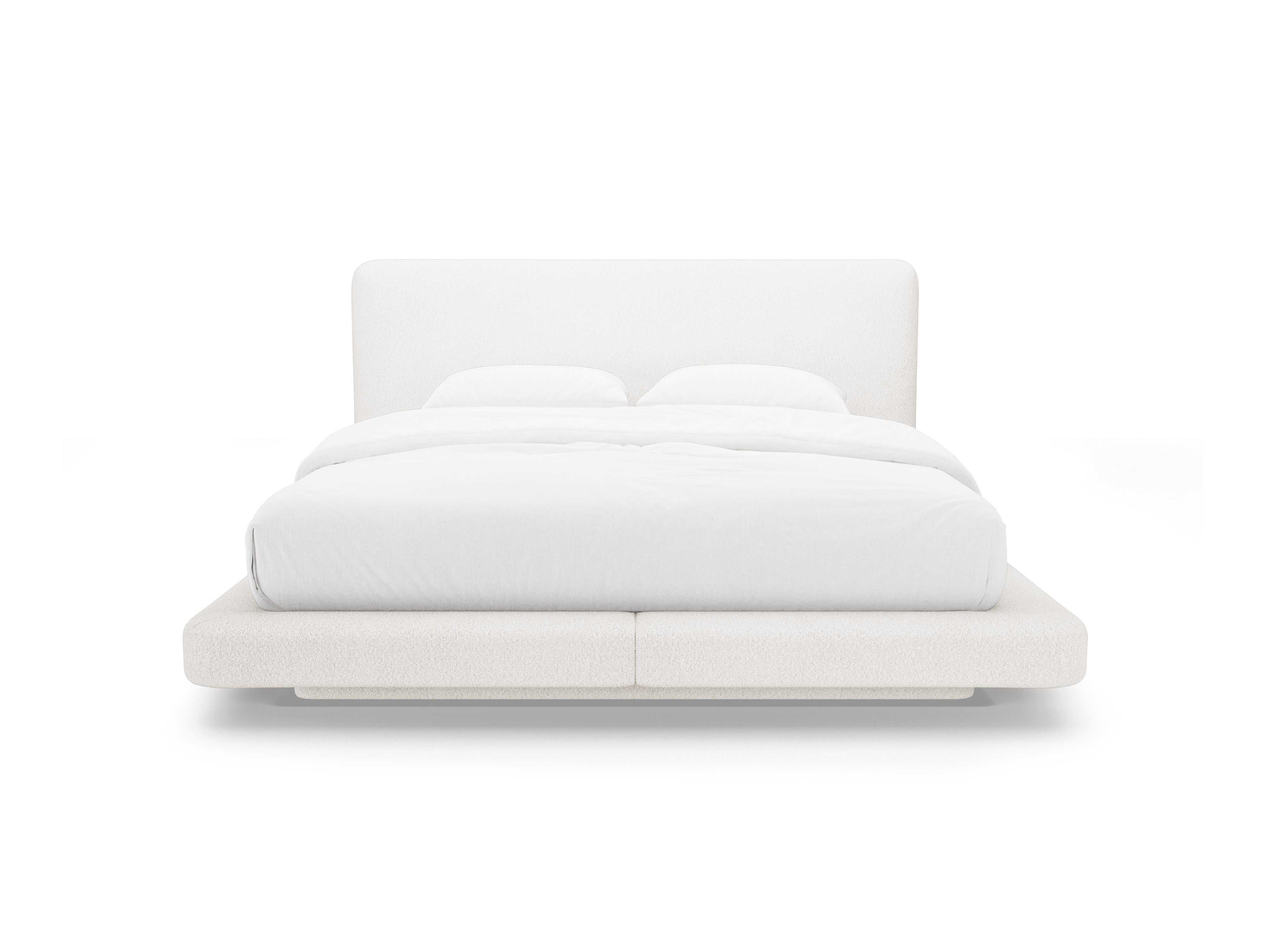 Bett LINEA weiß Boucle