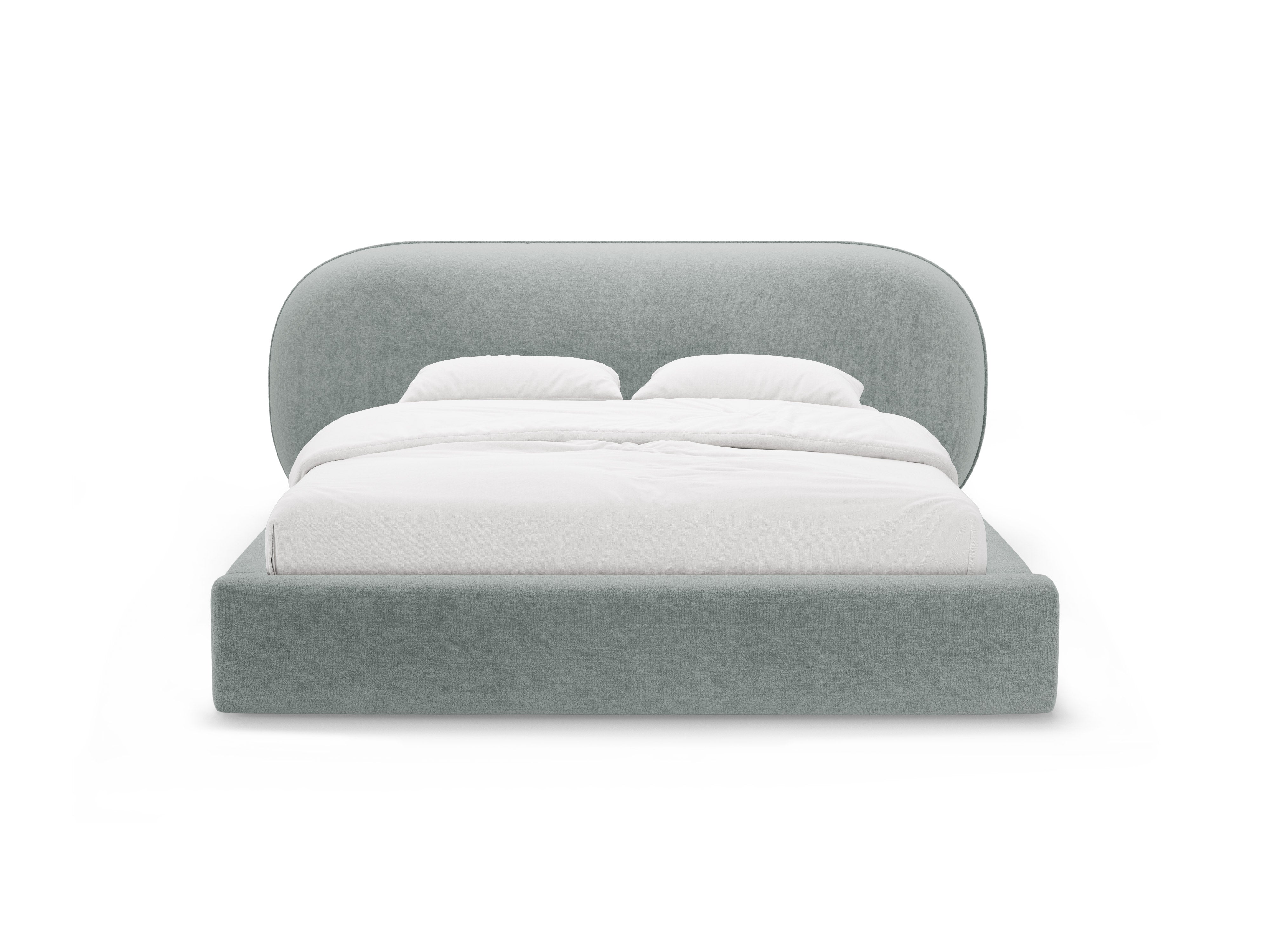 Łóżko OVALO jasnoniebieski szenil