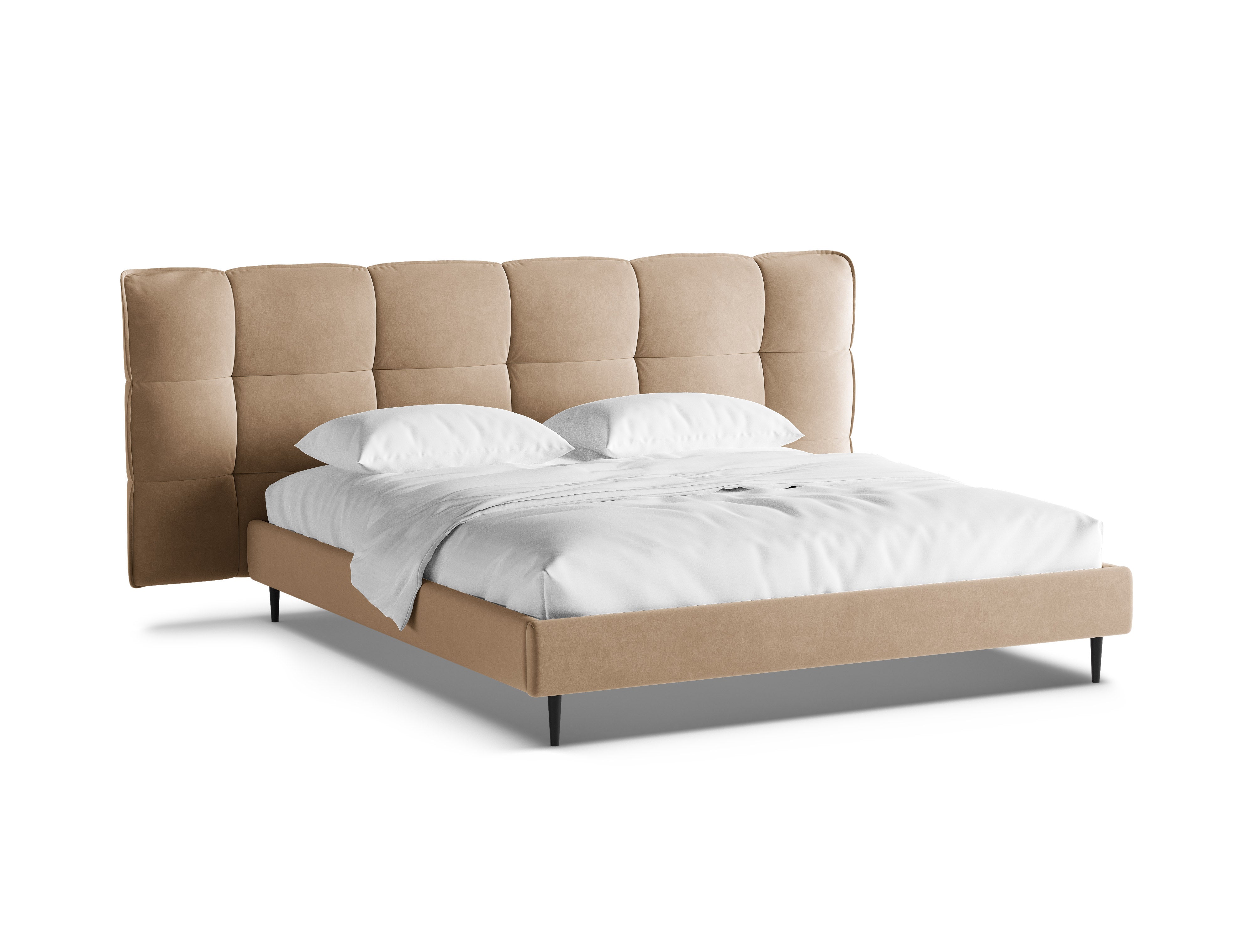 Samtbett ERIC sandfarben