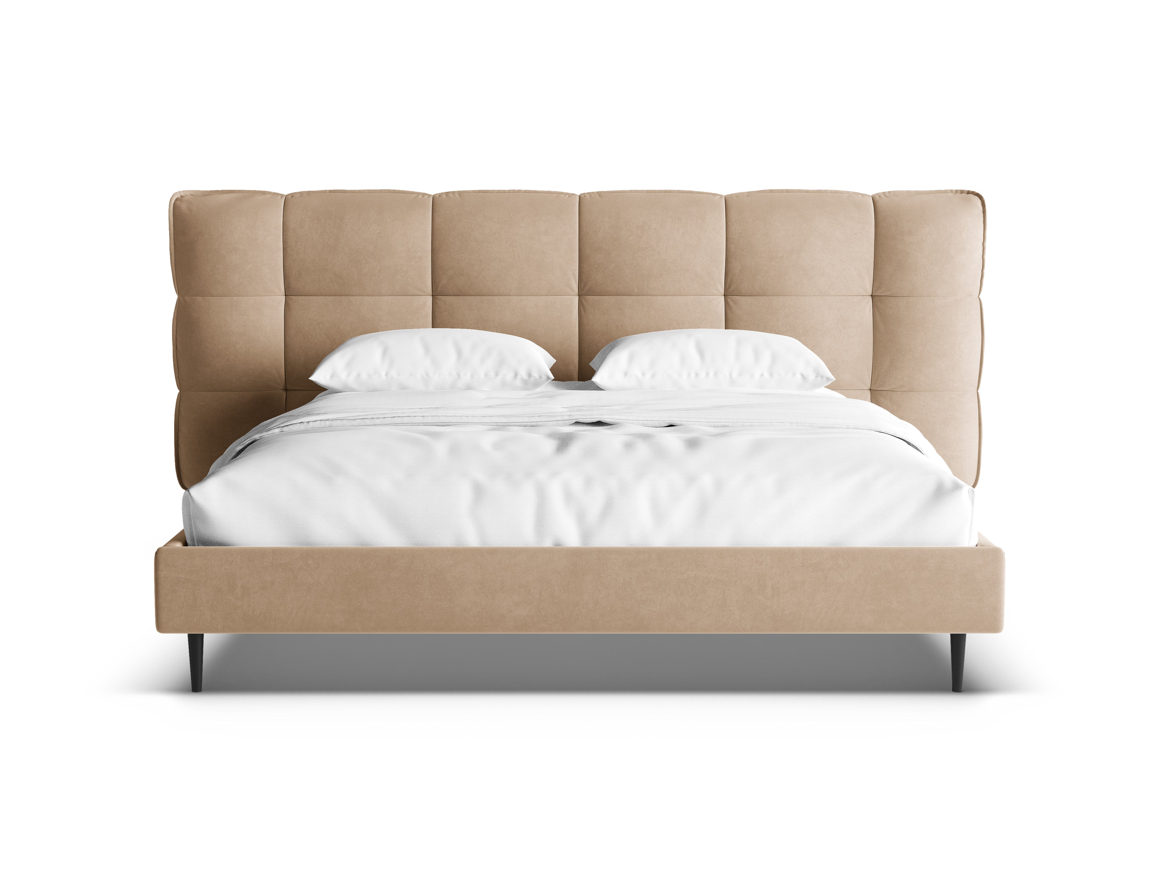 Samtbett ERIC sandfarben