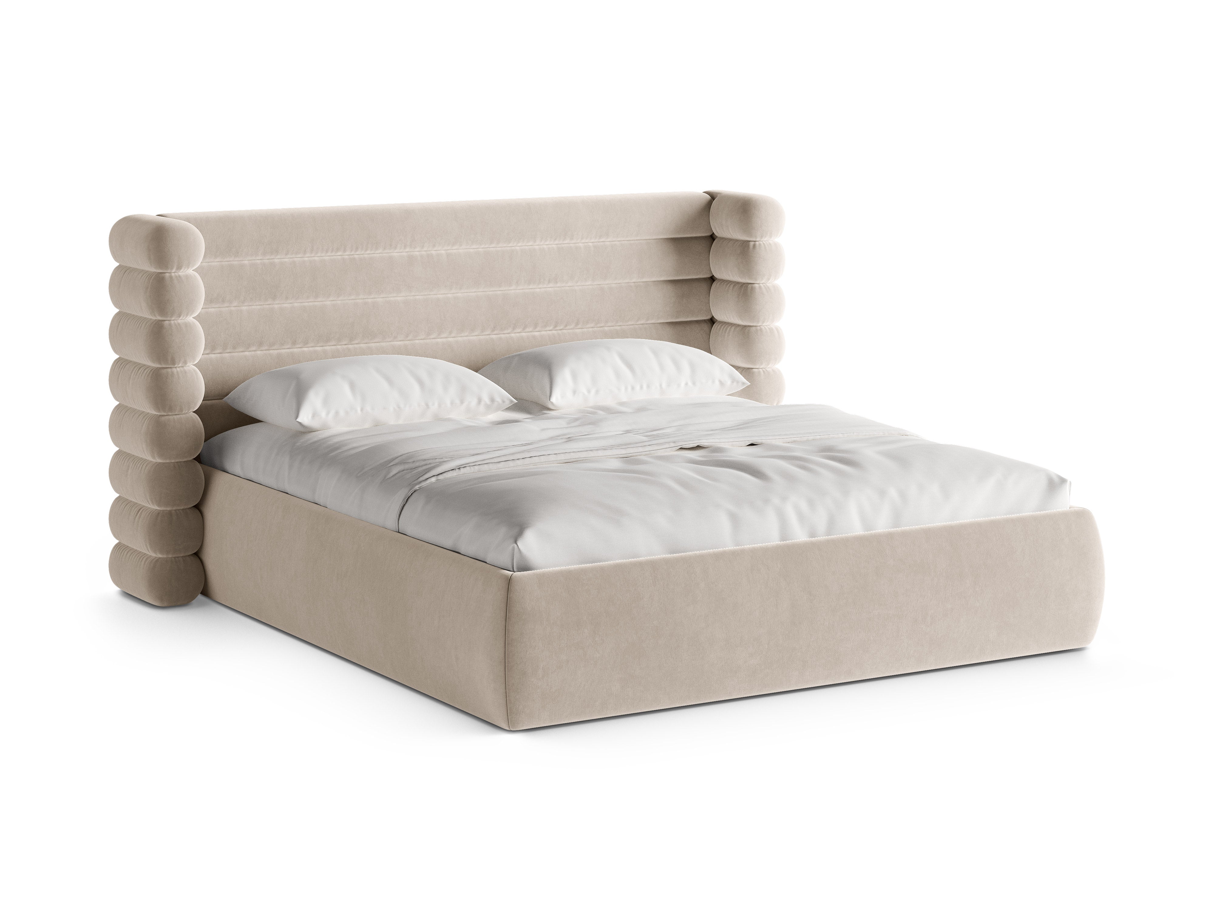 Samtbett MOUNT beige