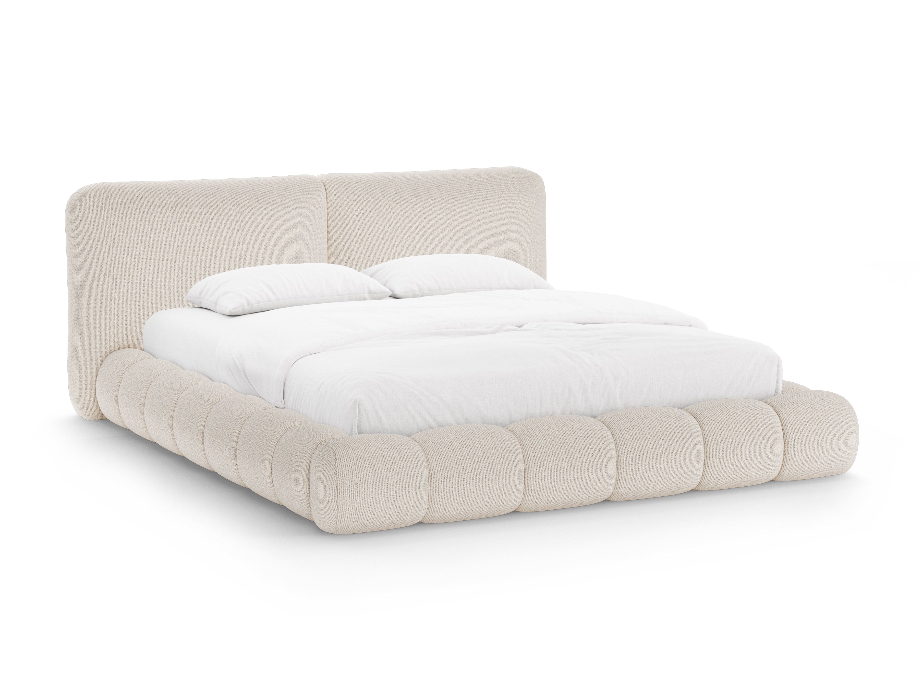 Bett SOLANGE hellbeige Melange