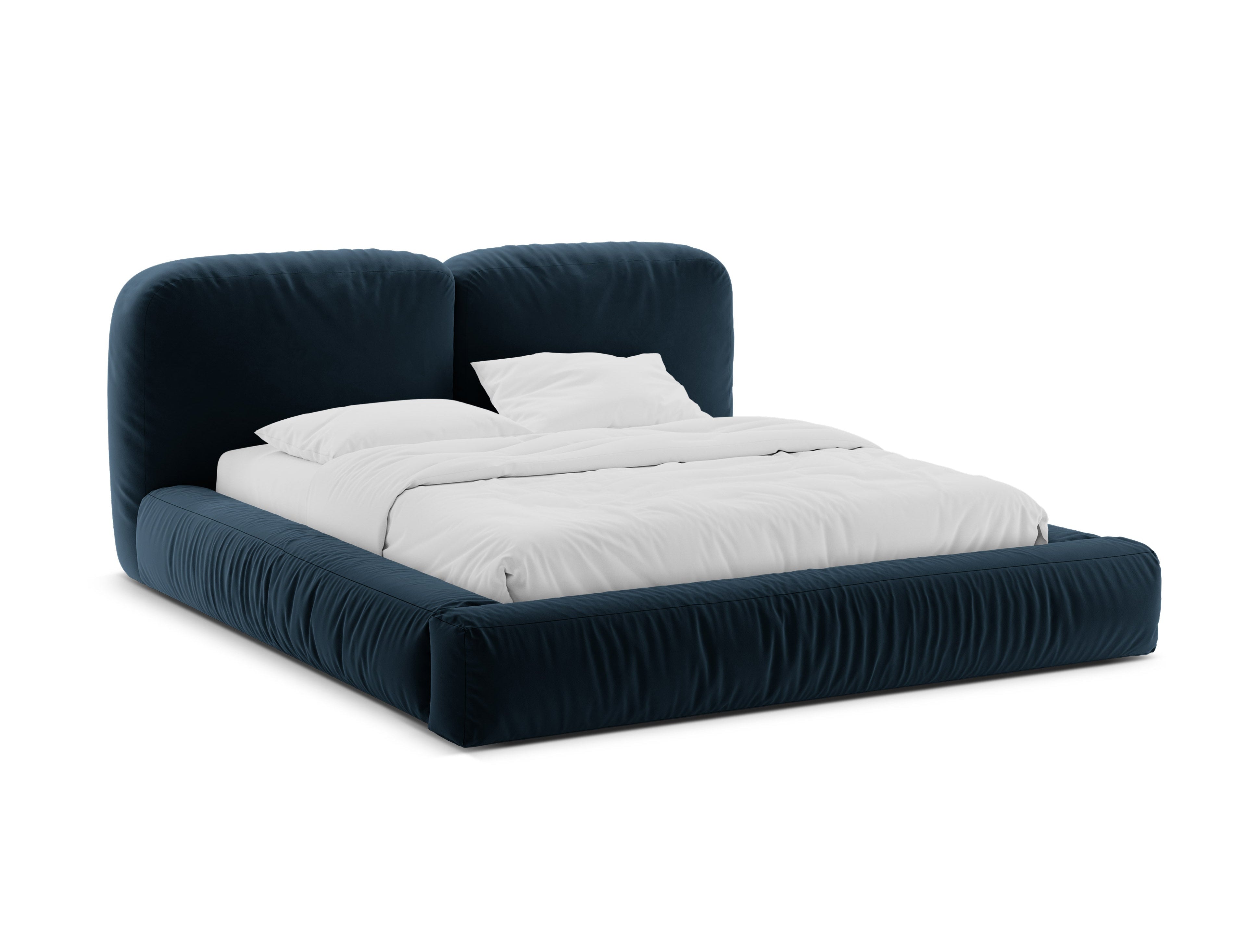 Velvet Bed MARTINA Navy Blue