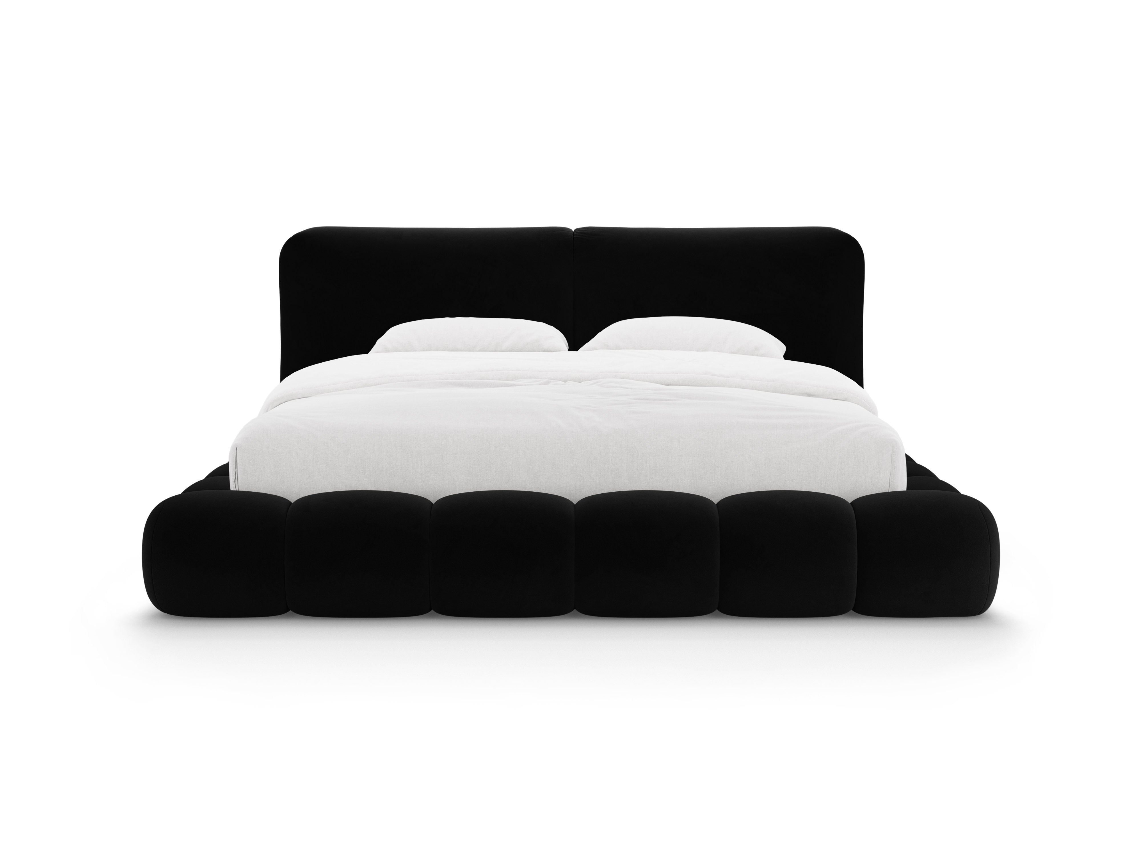 Samtbett SOLANGE schwarz