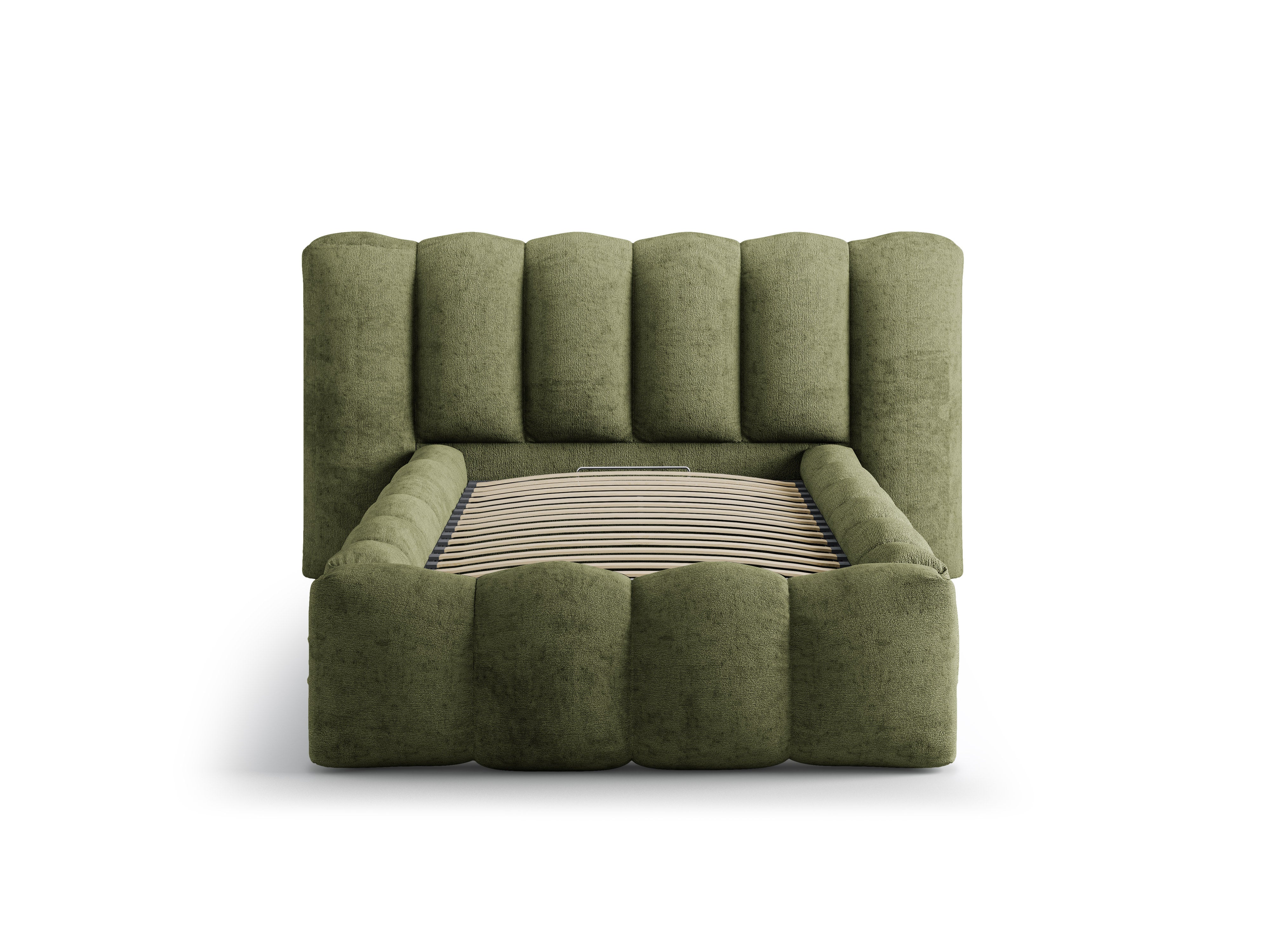 Bett LUPINE grün Chenille