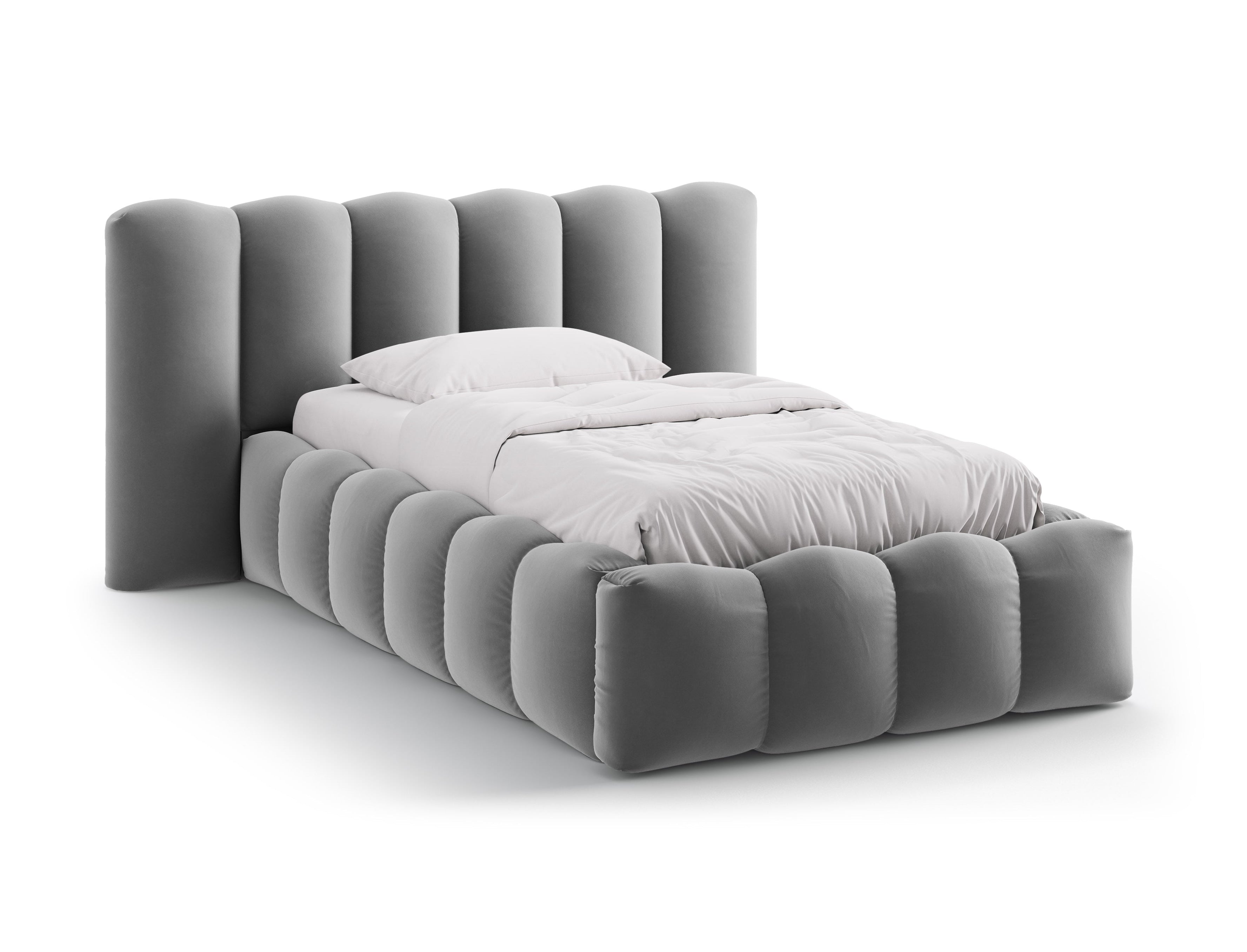 Samtbett LUPINE grau