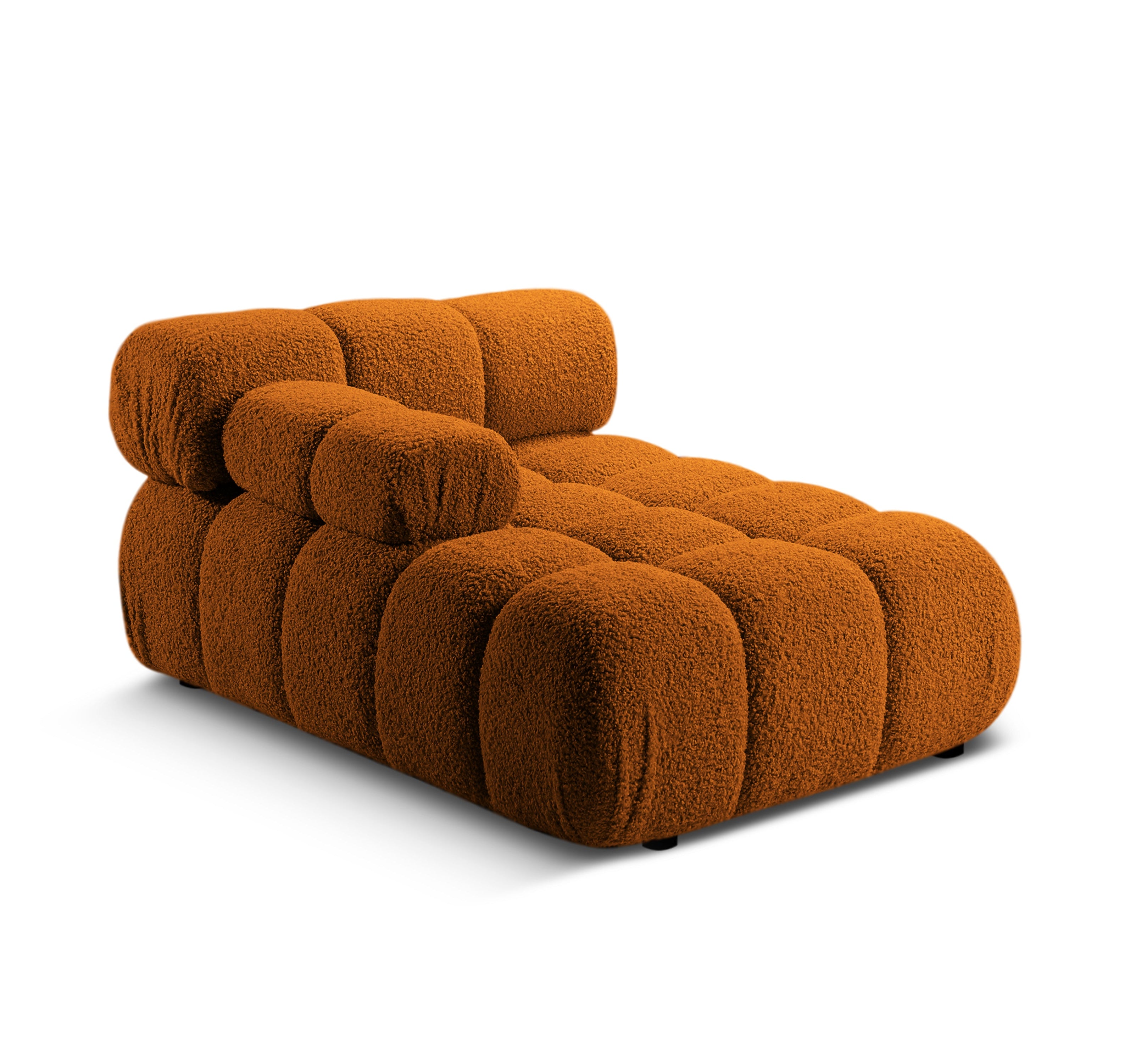 Szezlong lewostronny BELLIS ceglany boucle