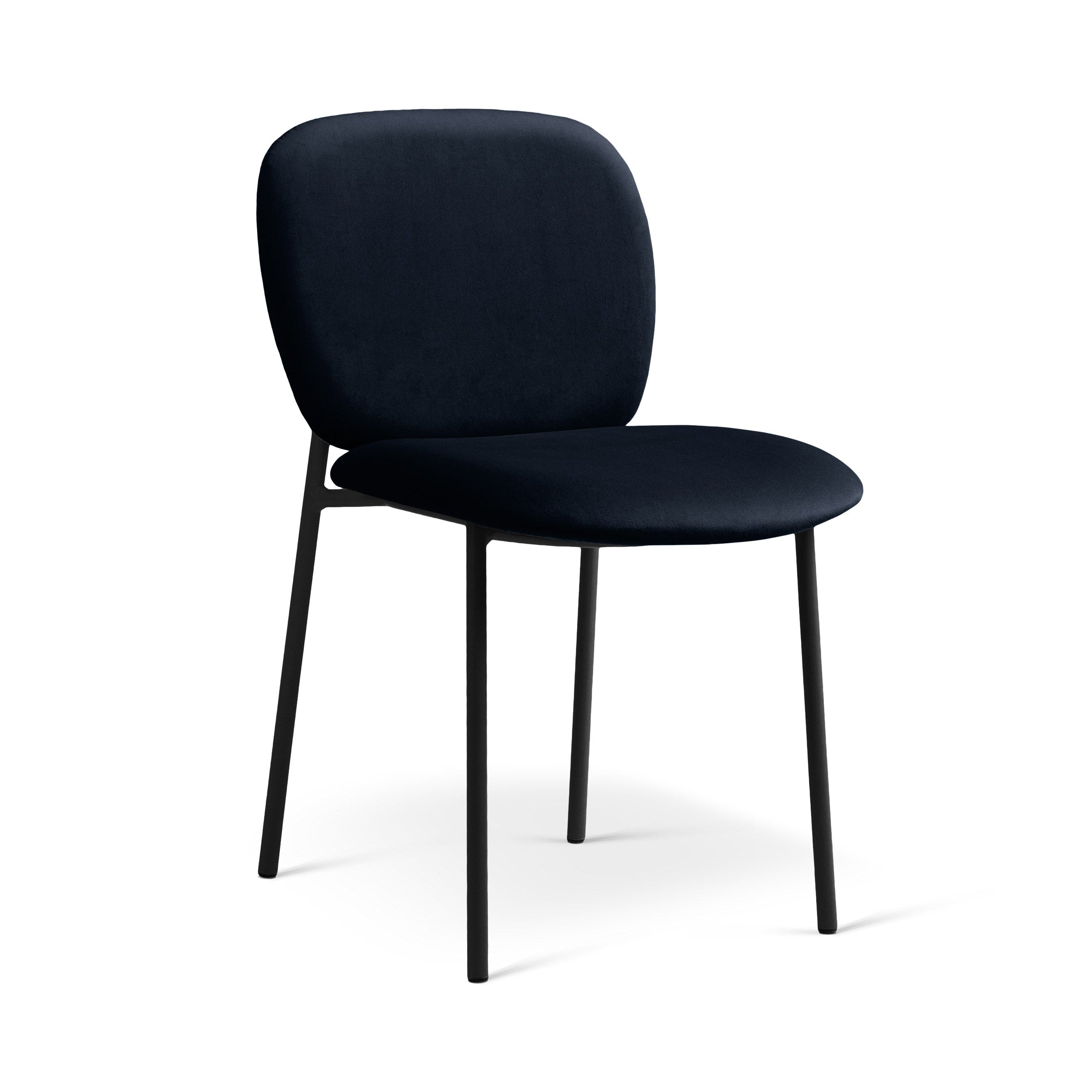 CAROLINE Velvet Chair Black