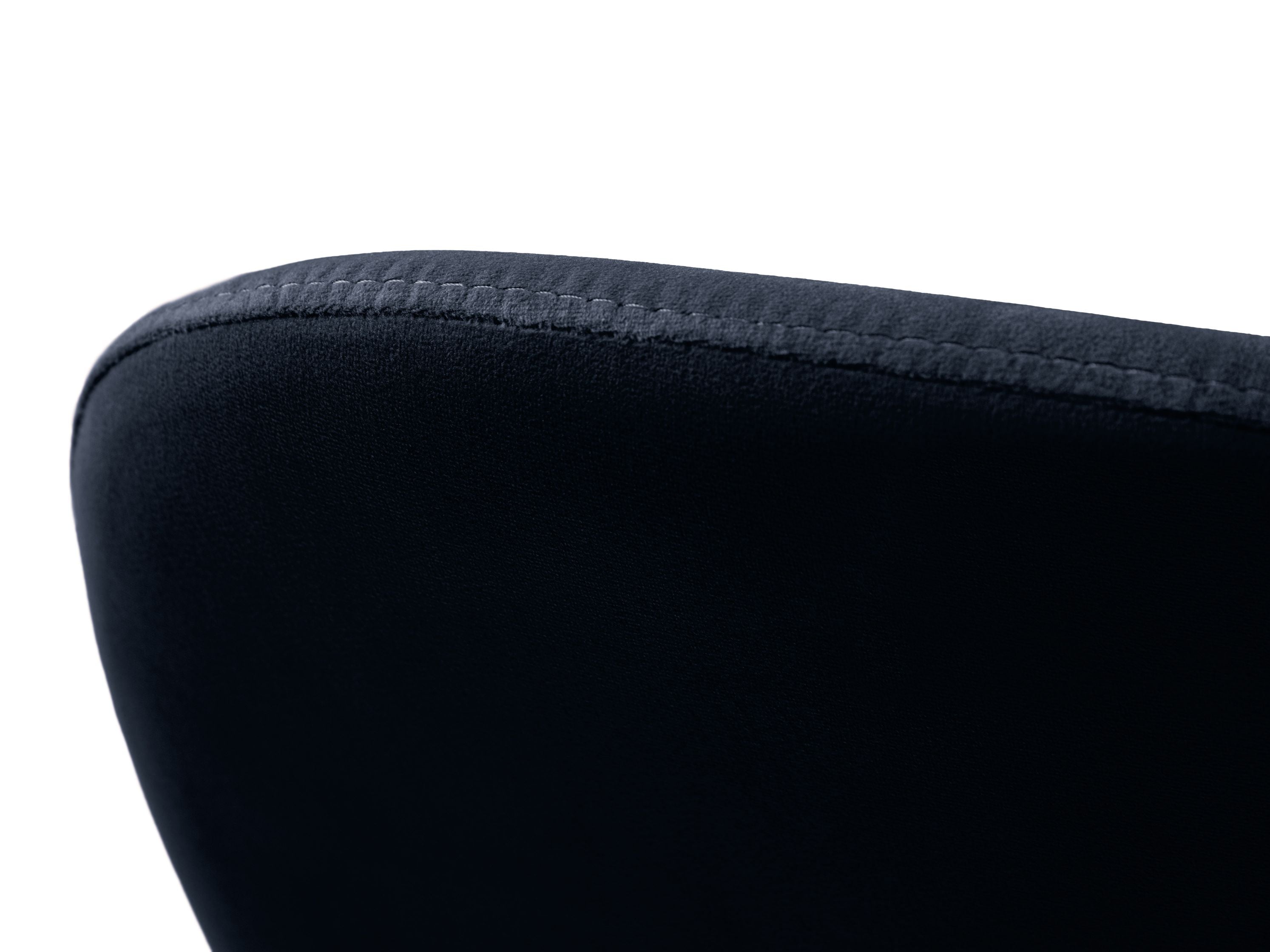 CAROLINE Velvet Chair Black