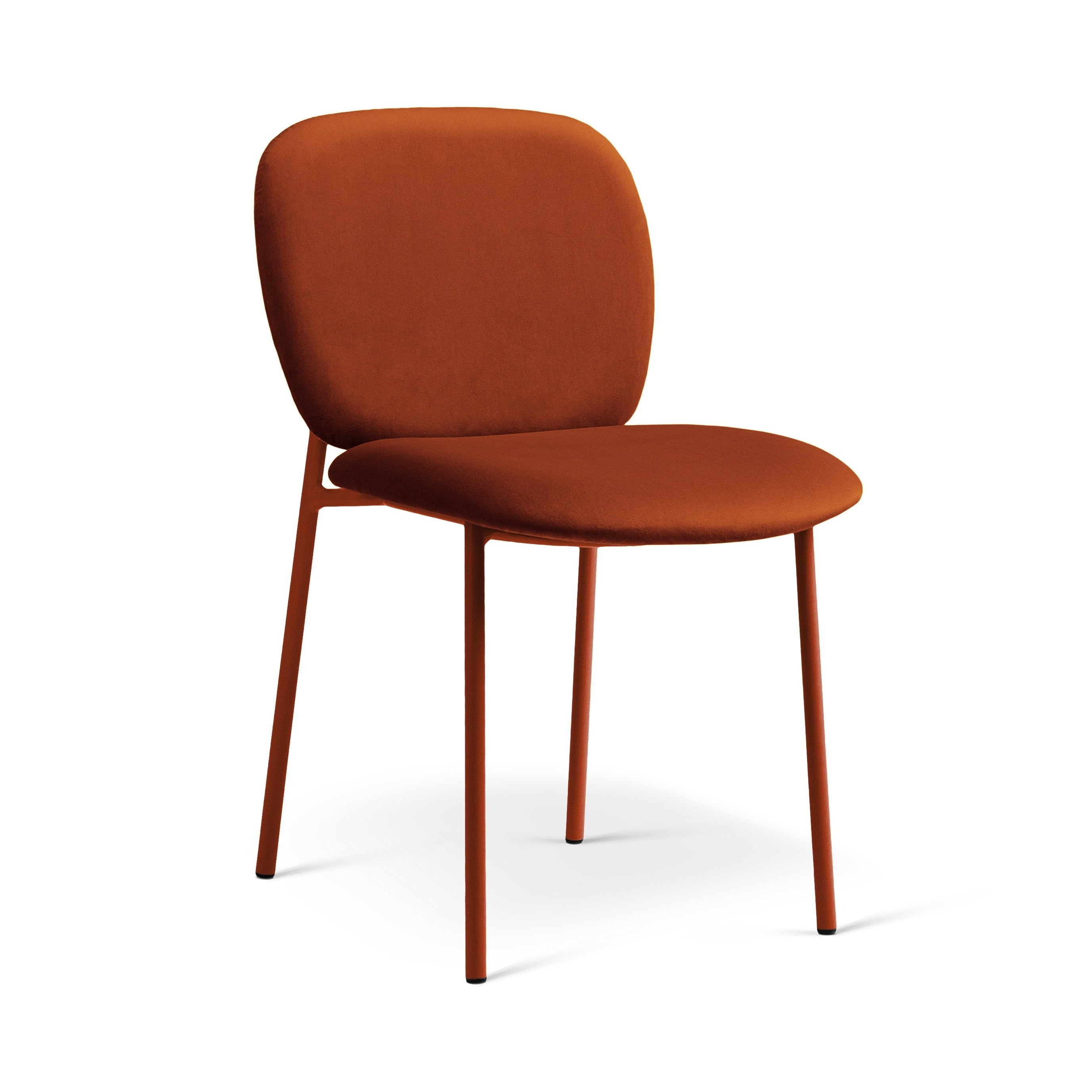 Velvet Chair CAROLINE Chestnut