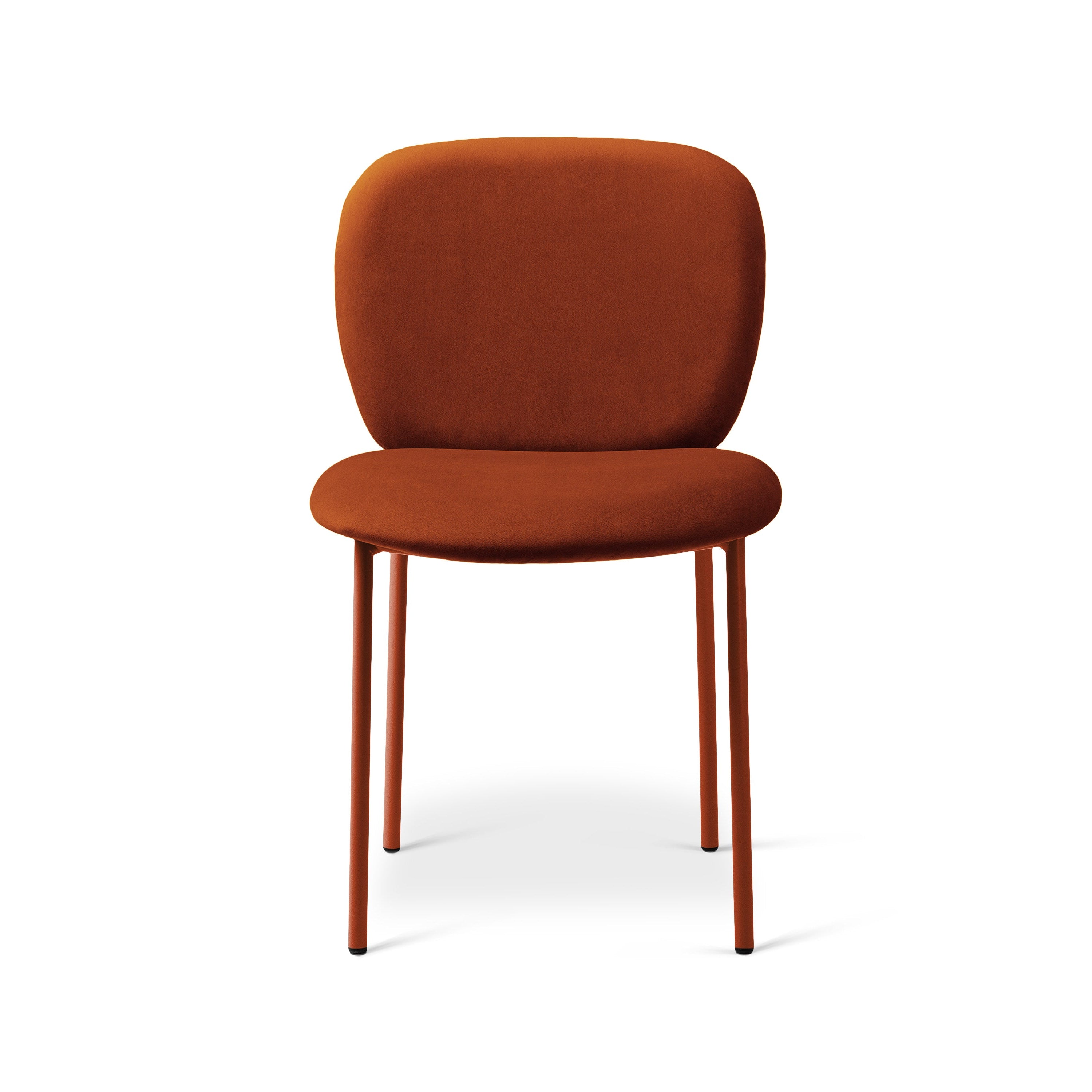 Velvet Chair CAROLINE Chestnut