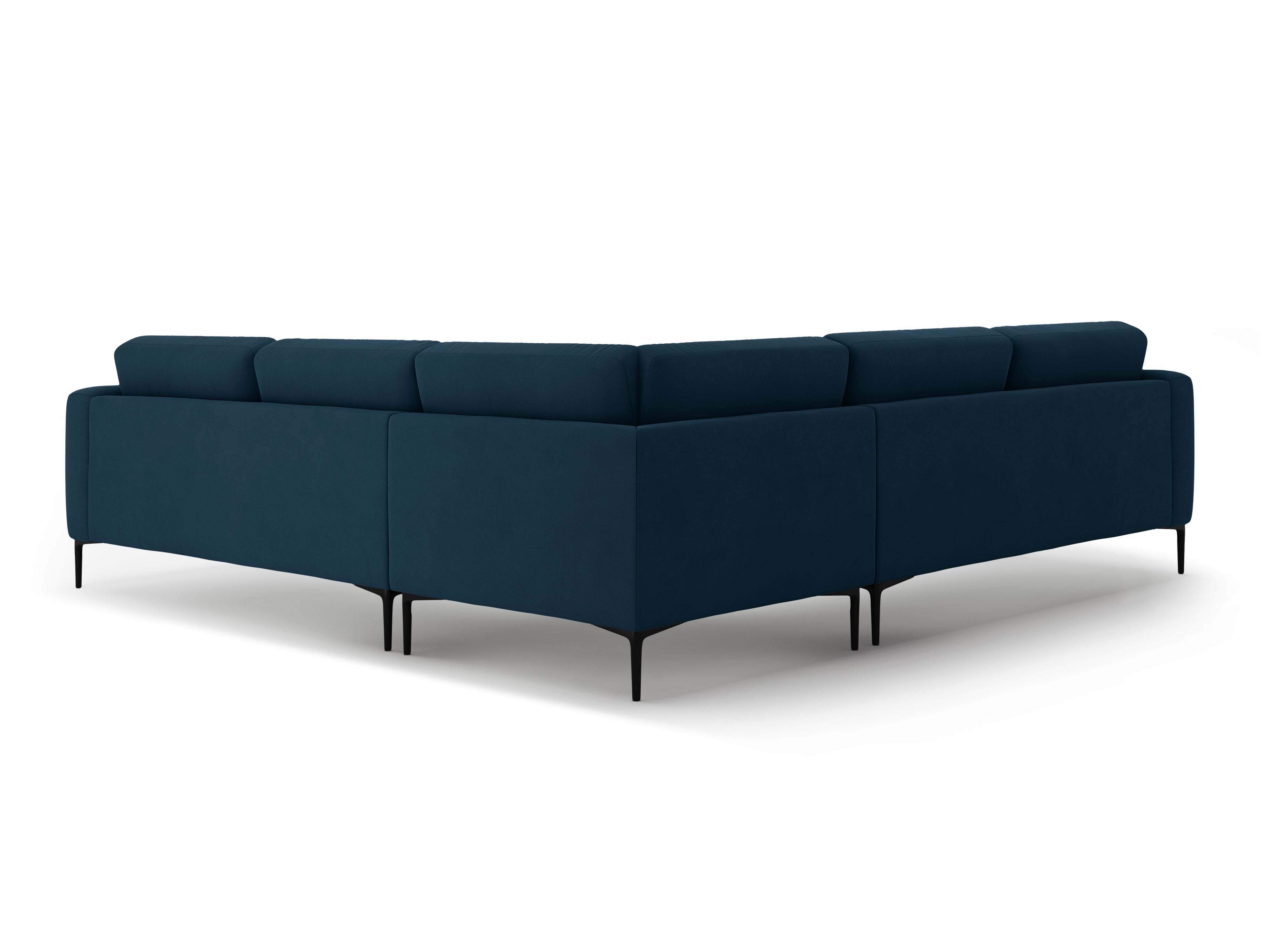 Symmetrical velvet corner sofa BEMY royal blue