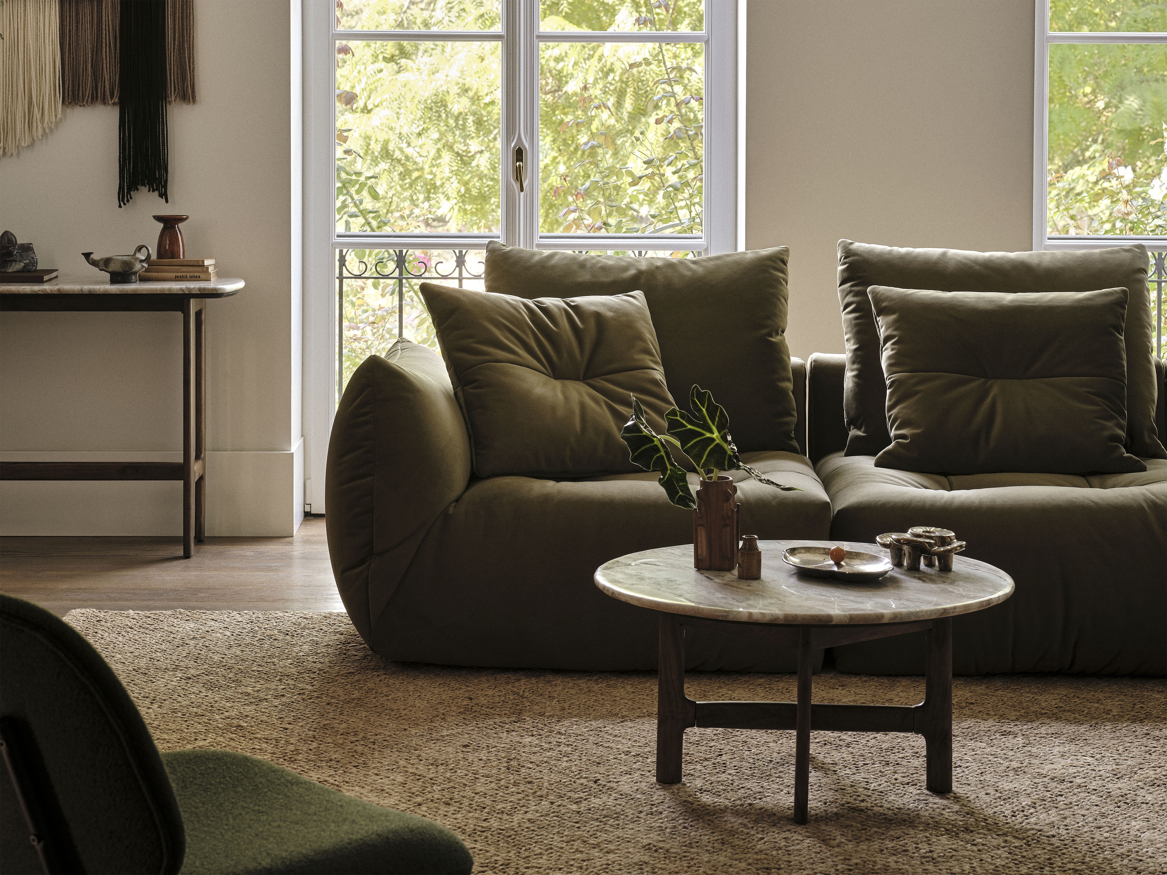 Modular Right Corner Sofa, "Bloom", 4 Seats, Dark Blue, 316x310x95
Made in Europe