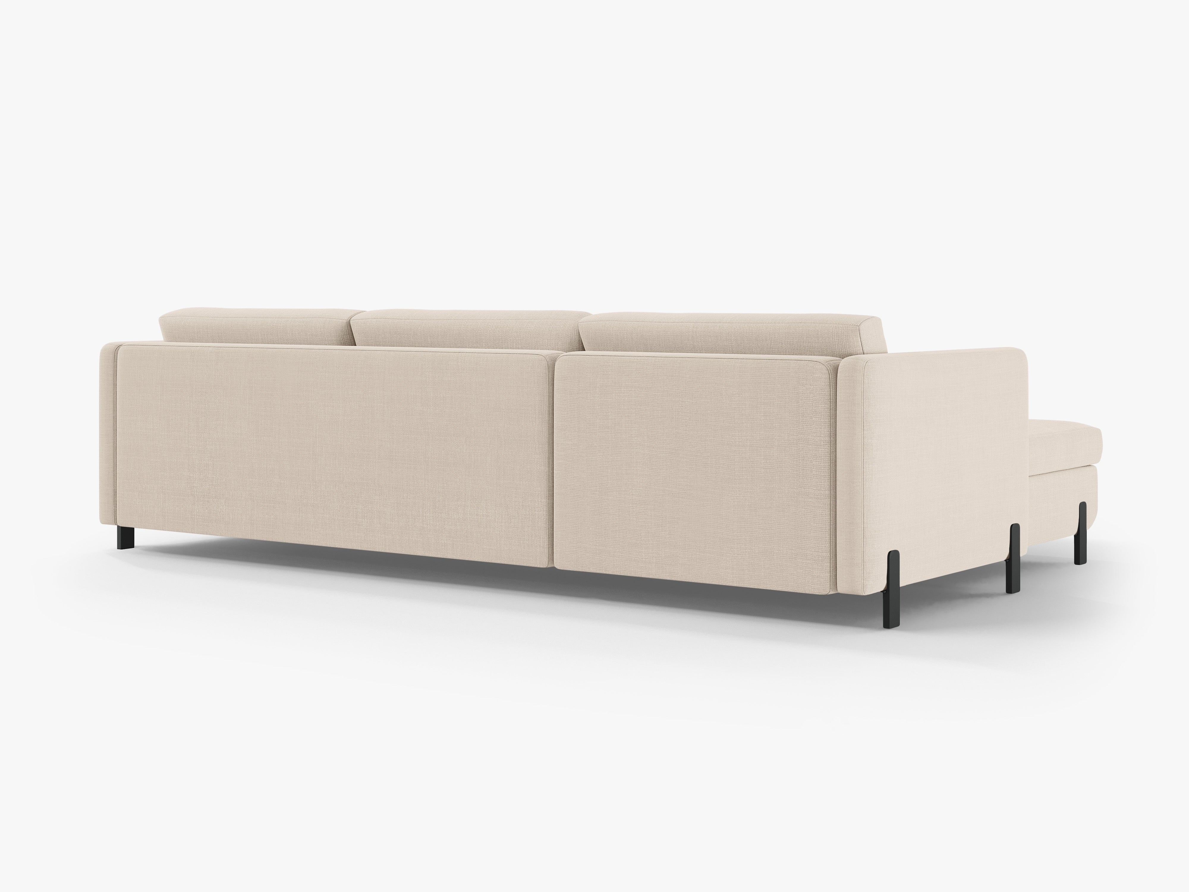 Linksecke Sofa mit Bettfunktion und Kiste, "Gloria", 5 Sitze, Beige, 280x170x80
In Europa gemacht