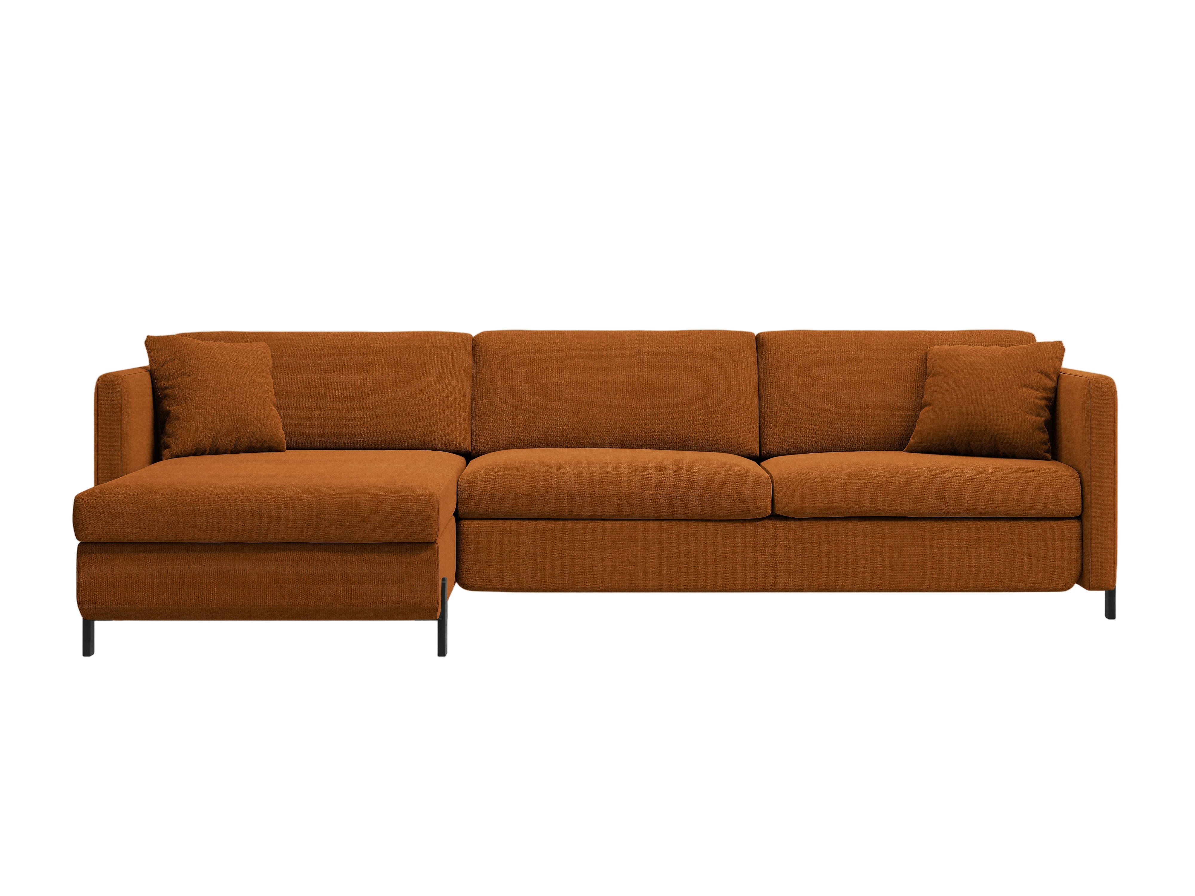 Linke Ecksofa mit Bettfunktion und Schachtel, "Gloria", 5 Sitze, Ziegel, 280x170x80
In Europa gemacht