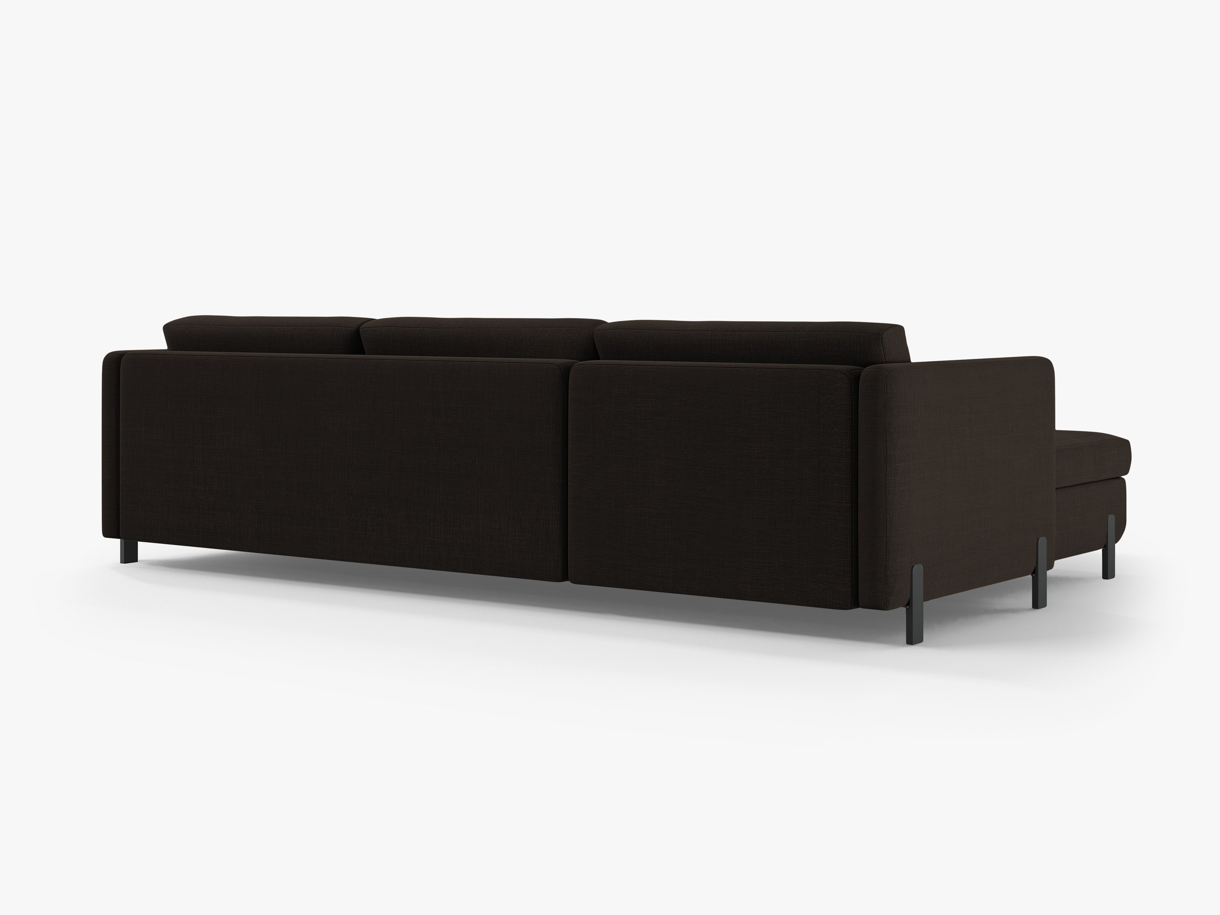 Linke Ecksofa mit Bettfunktion und Schachtel, "Gloria", 5 Sitze, Dunkelgrau, 280x170x80
In Europa gemacht
