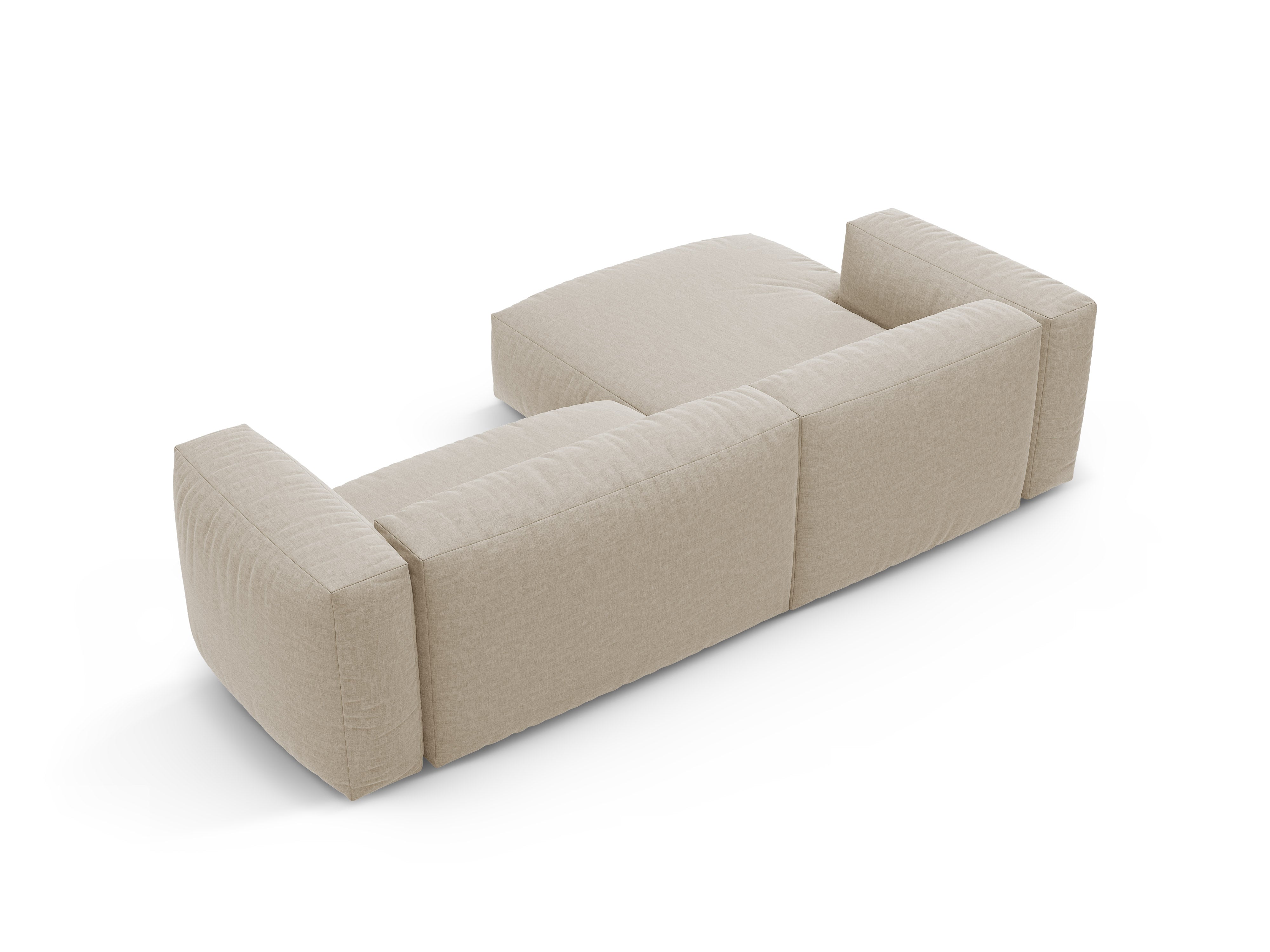 Narożnik lewostronny z funkcją spania MARTINA jasny beżowy