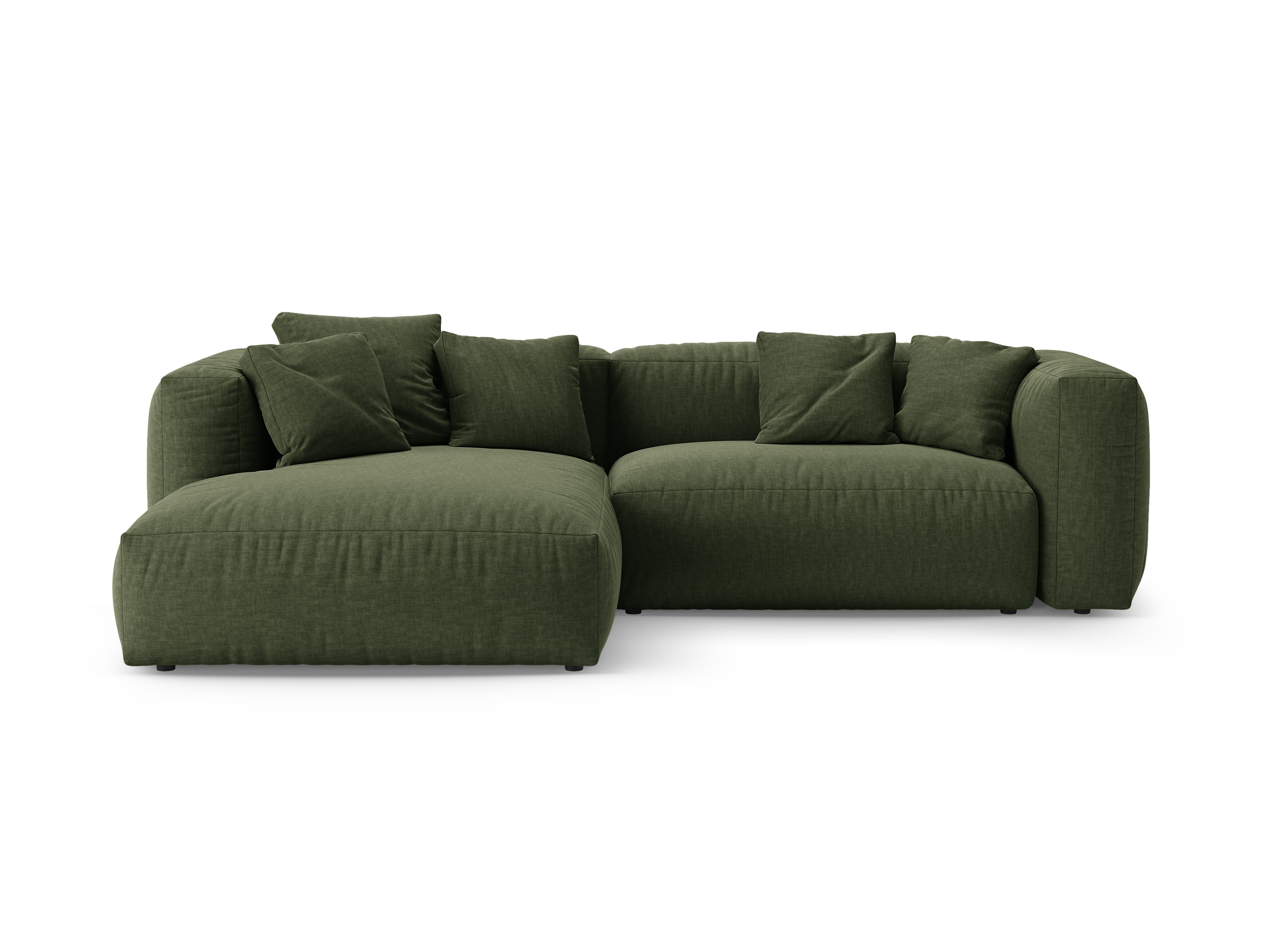 Narożnik lewostronny z funkcją spania MARTINA zielony