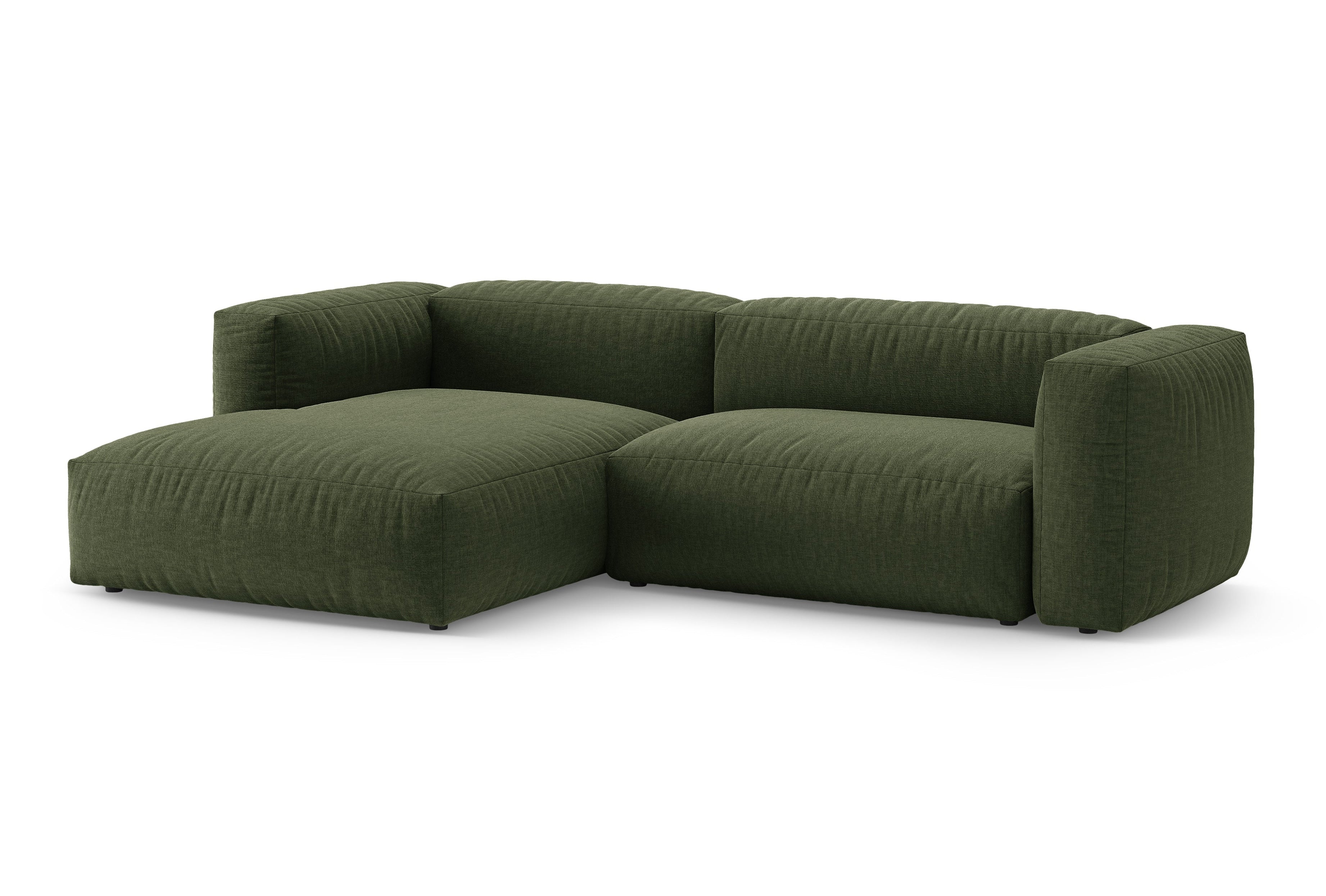 Narożnik lewostronny z funkcją spania MARTINA zielony