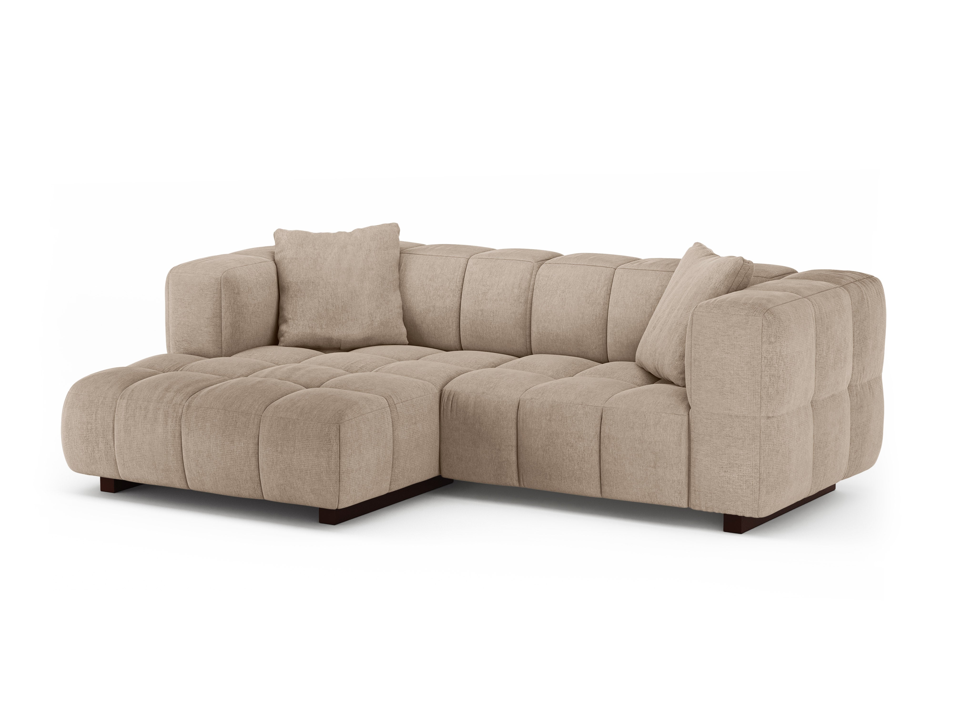 Ecksofa links mit Schlaffunktion PUMA sandfarben