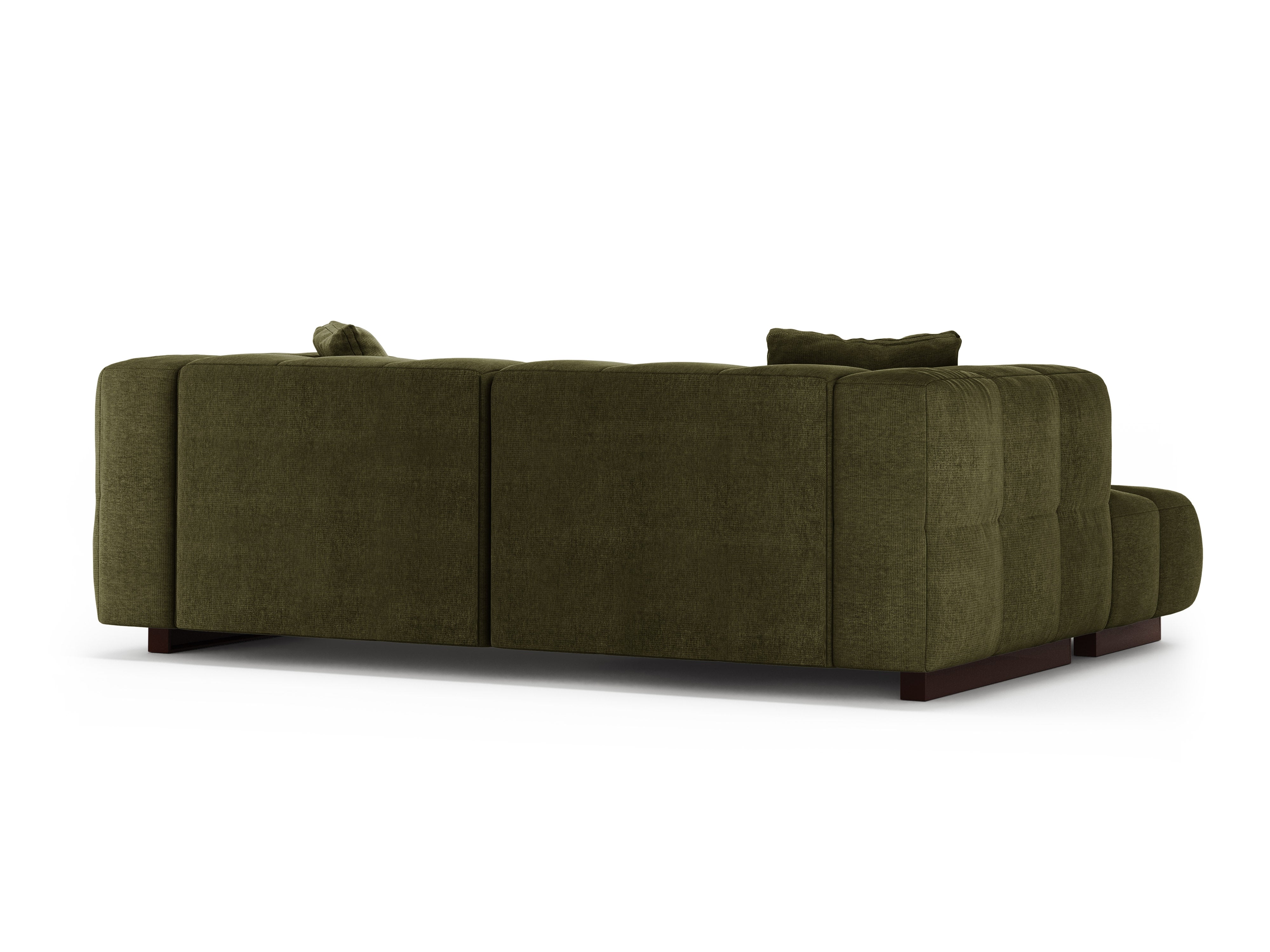 Ecksofa links mit Schlaffunktion PUMA grün meliert