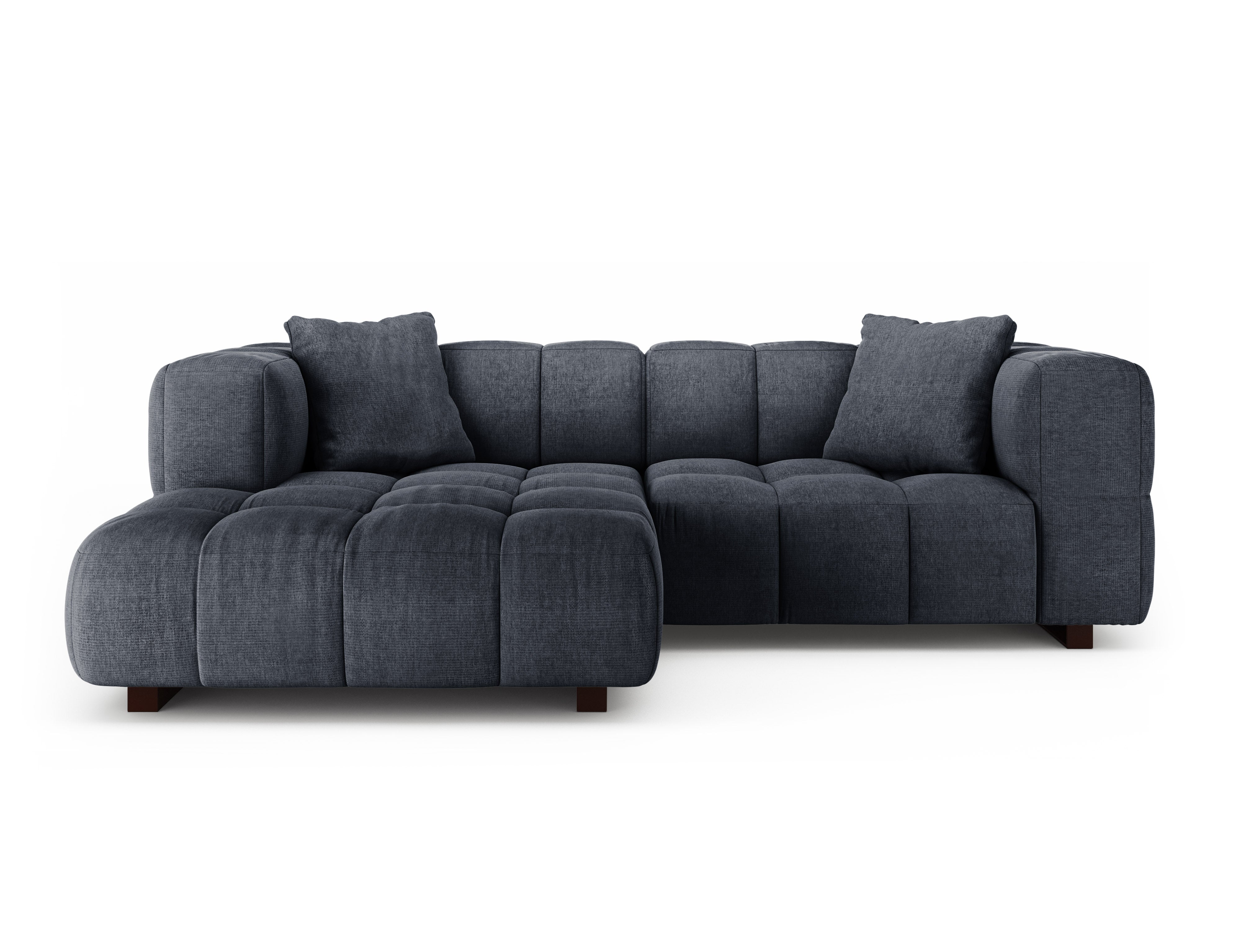 Left-facing corner sofa bed PUMA dark blue