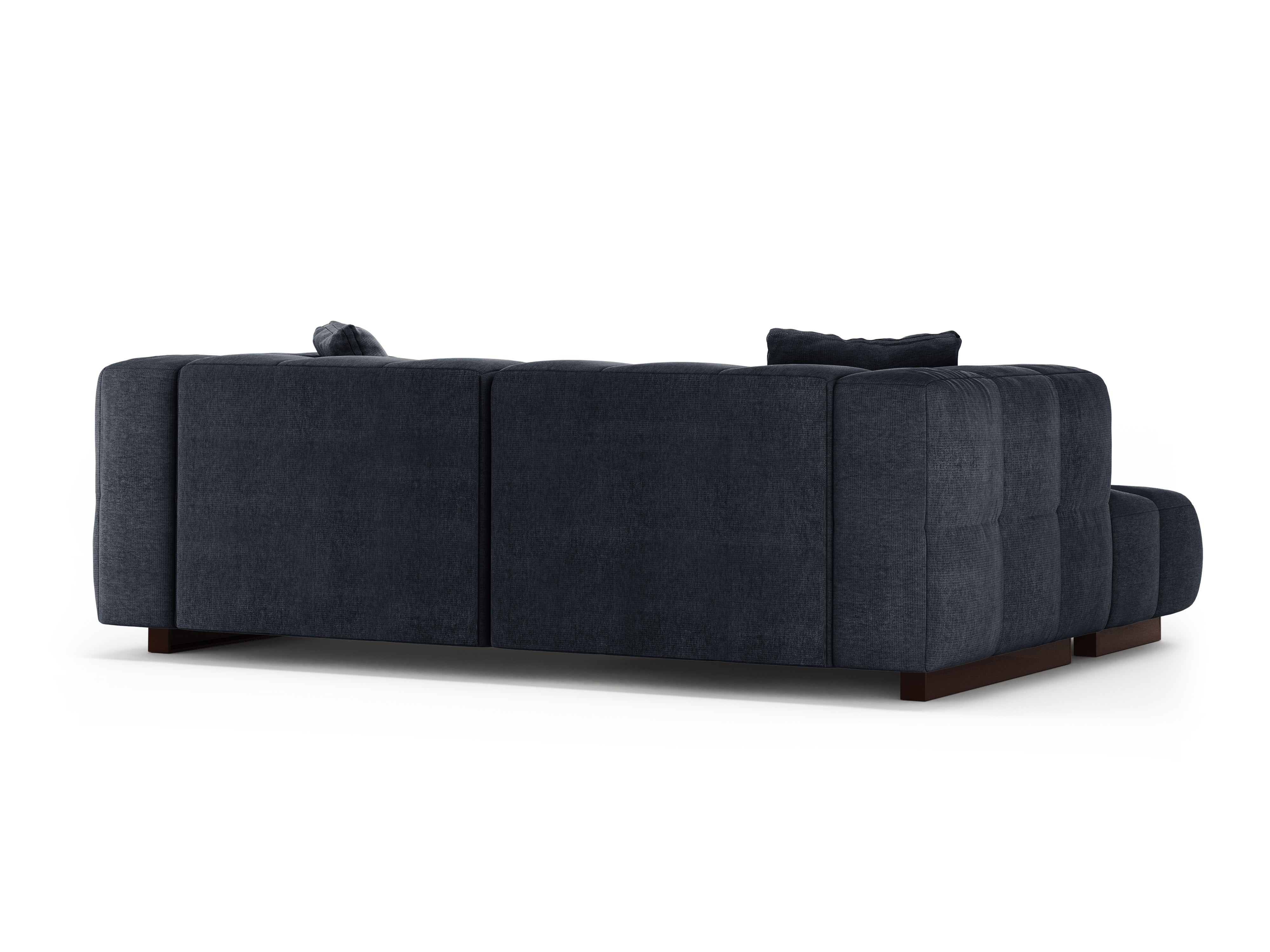 Left-facing corner sofa bed PUMA dark blue