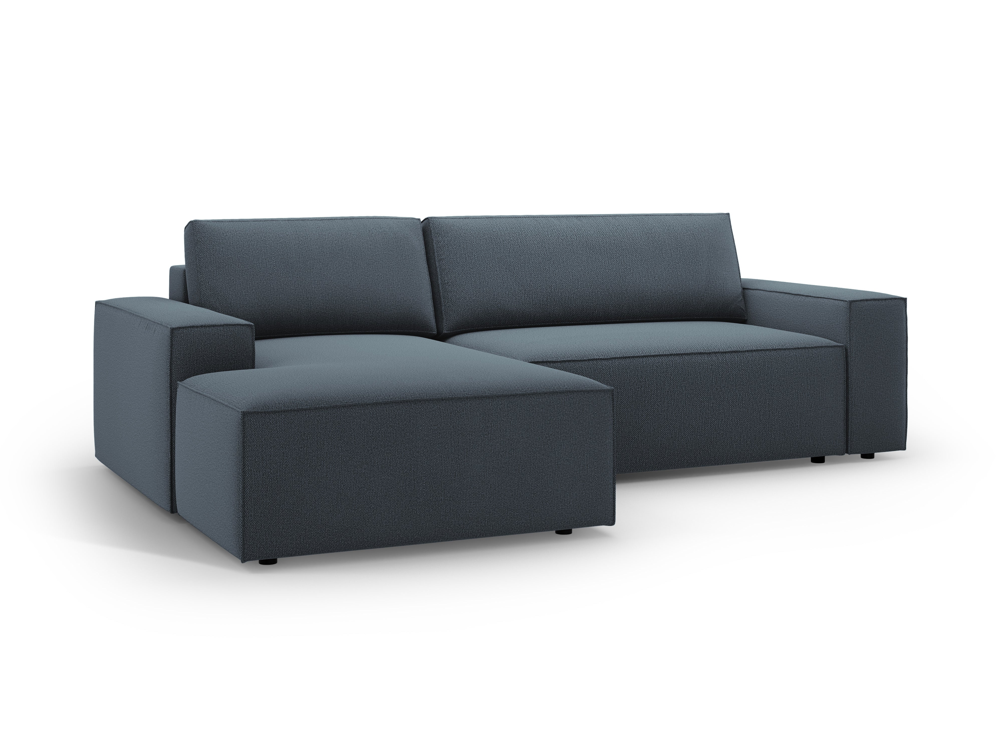 Left-sided corner sofa bed JODIE blue