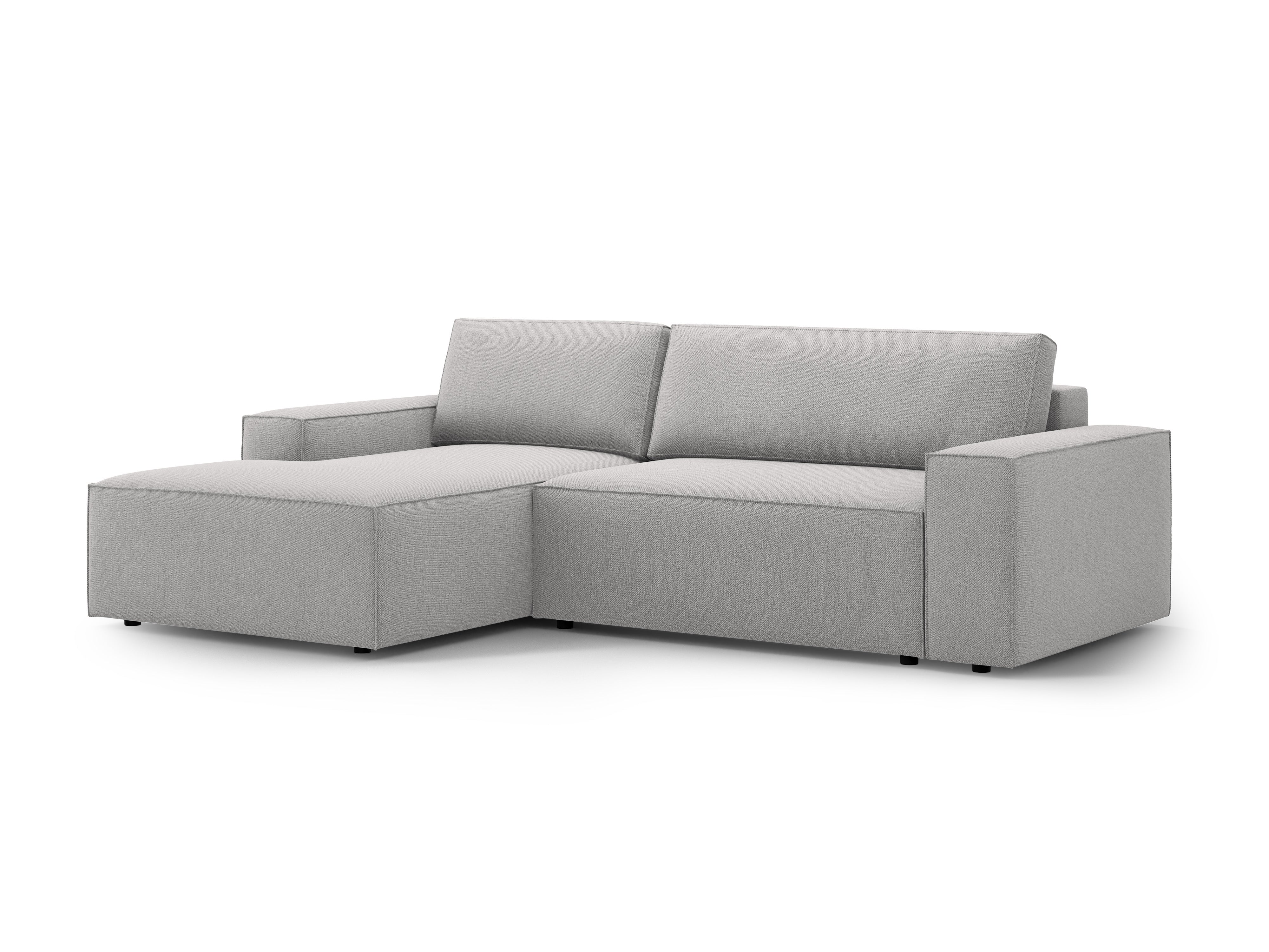 Ecksofa links mit Schlaffunktion JODIE hellgrau