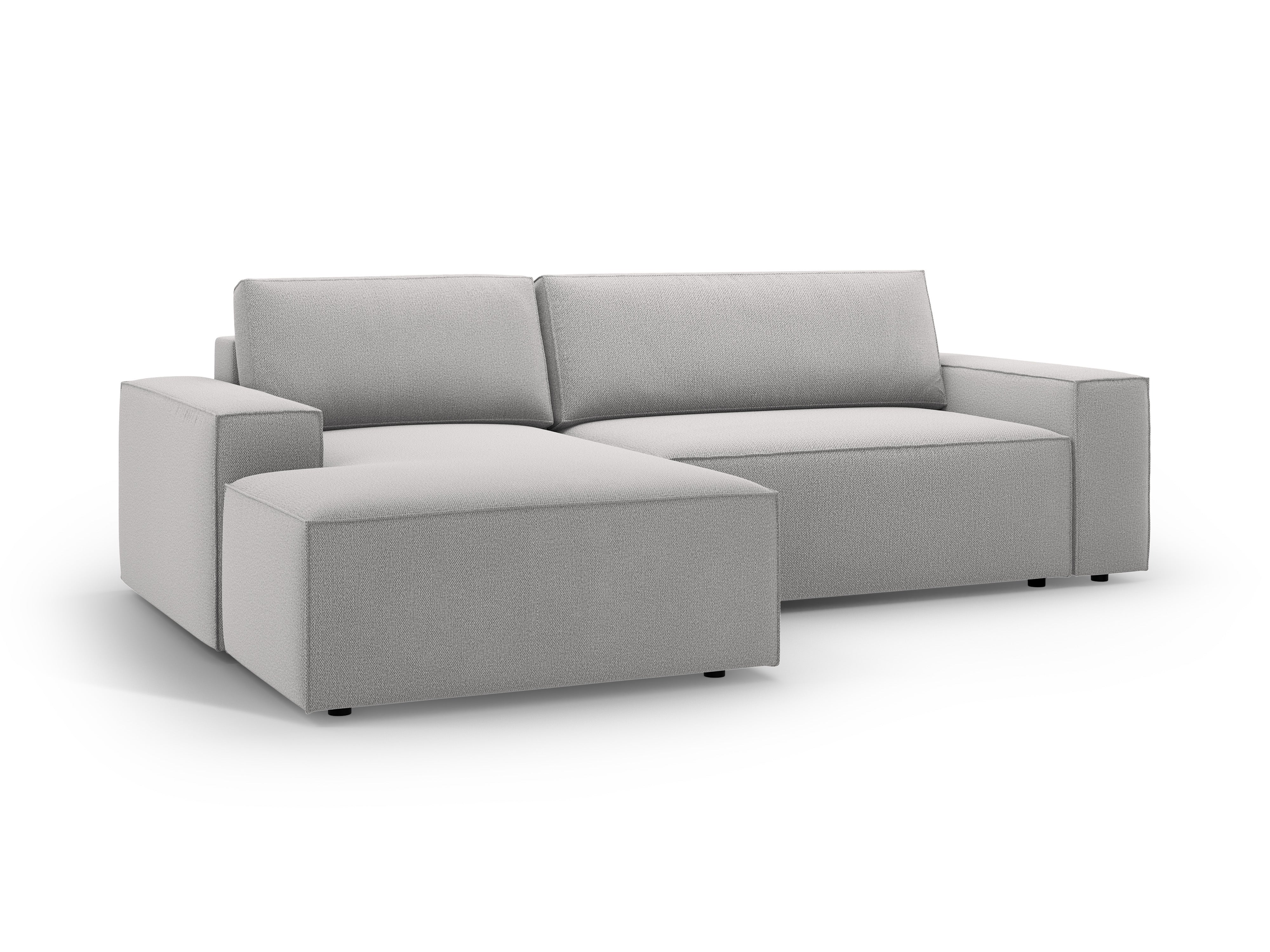 Ecksofa links mit Schlaffunktion JODIE hellgrau