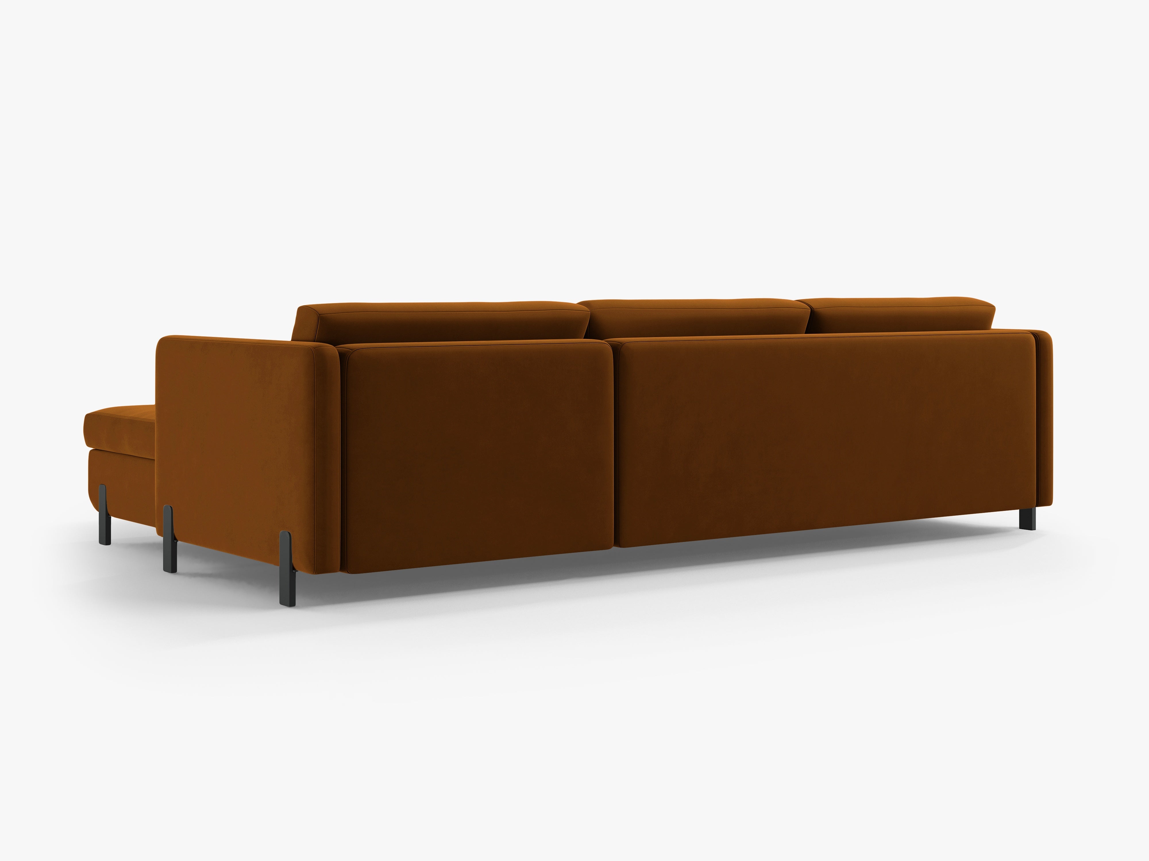 Velvet Linksecke Sofa mit Bettfunktion, "Gloria", 4 Sitze, braun, 260x170x80
In Europa gemacht