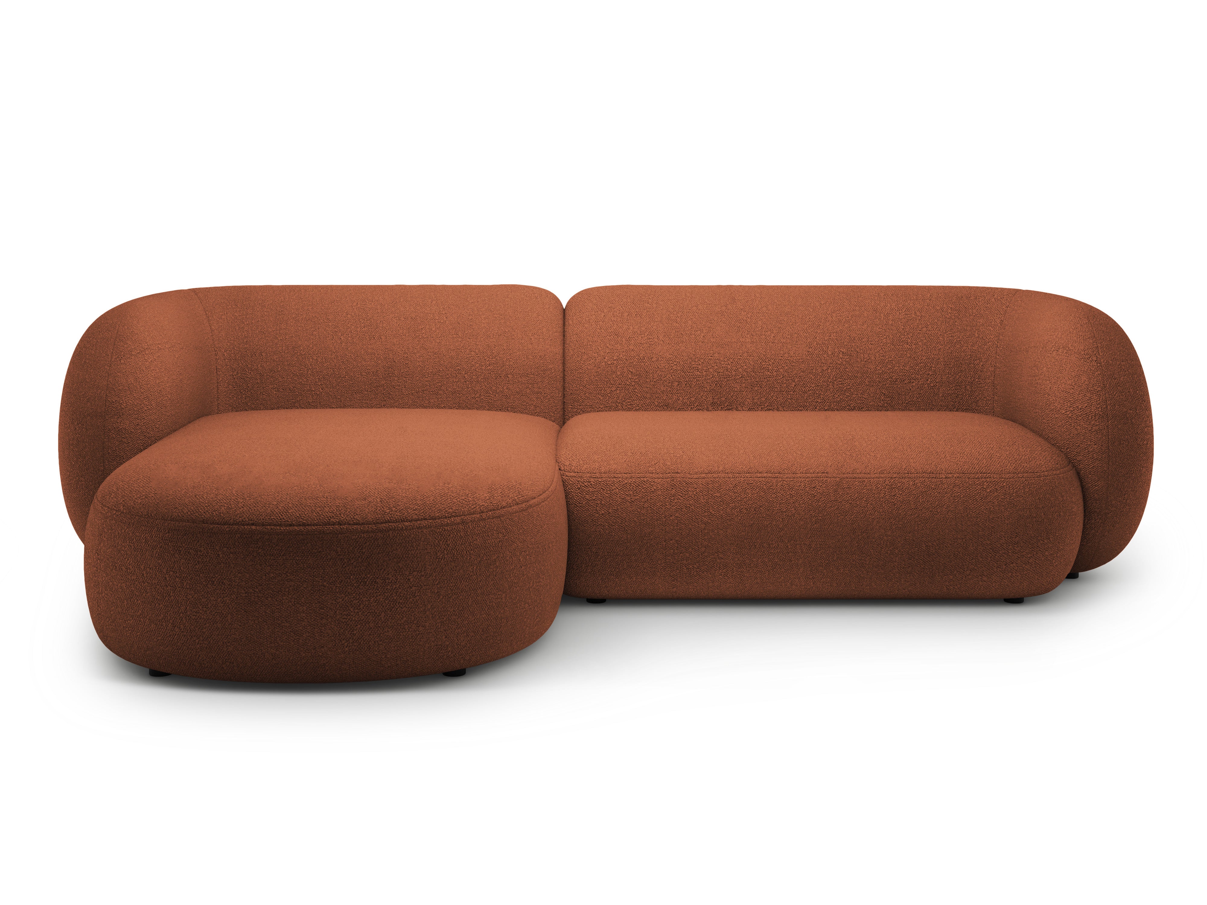 Narożnik lewostronny 3-osobowy KATE terracotta boucle