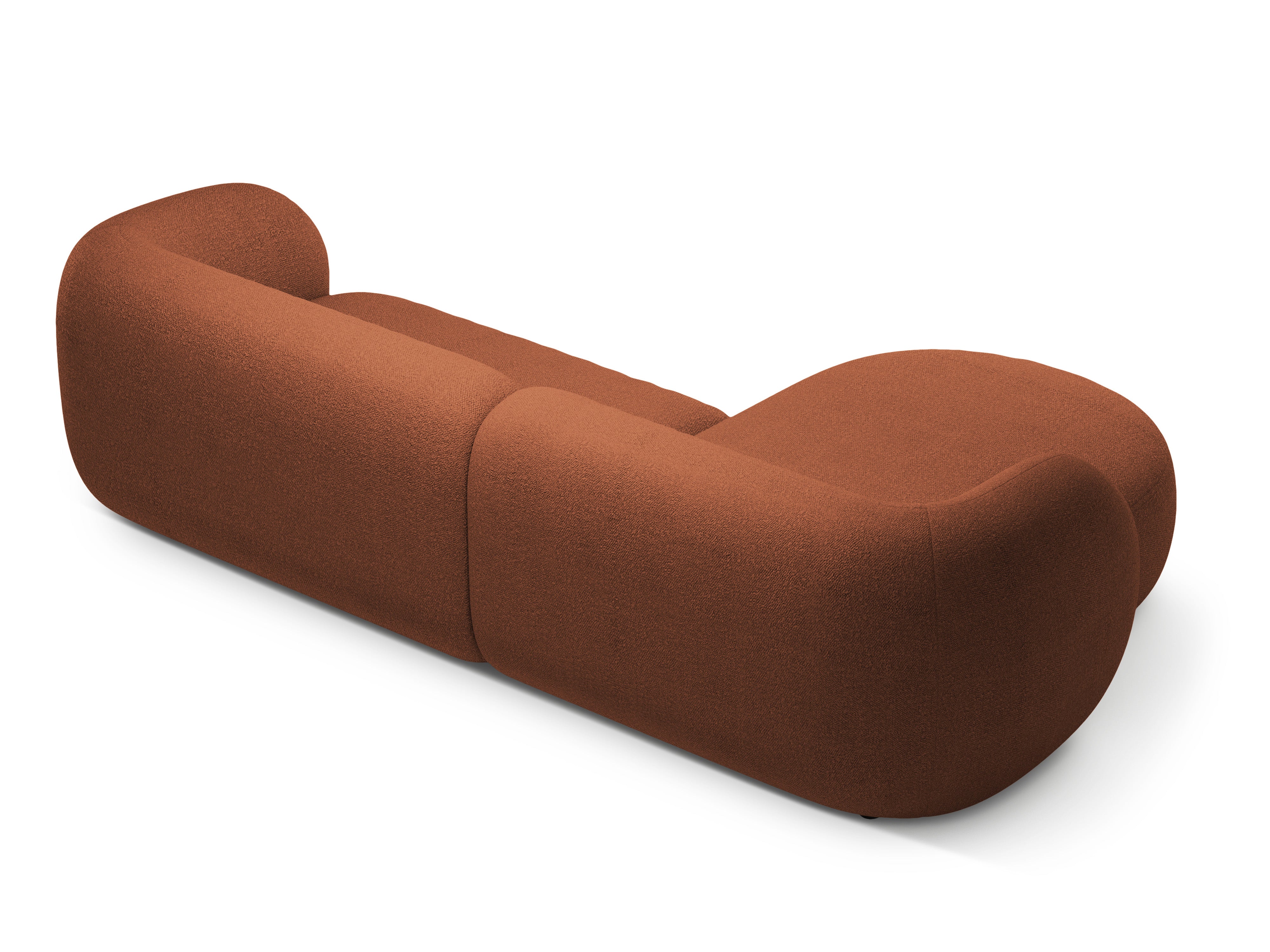 Narożnik lewostronny 3-osobowy KATE terracotta boucle