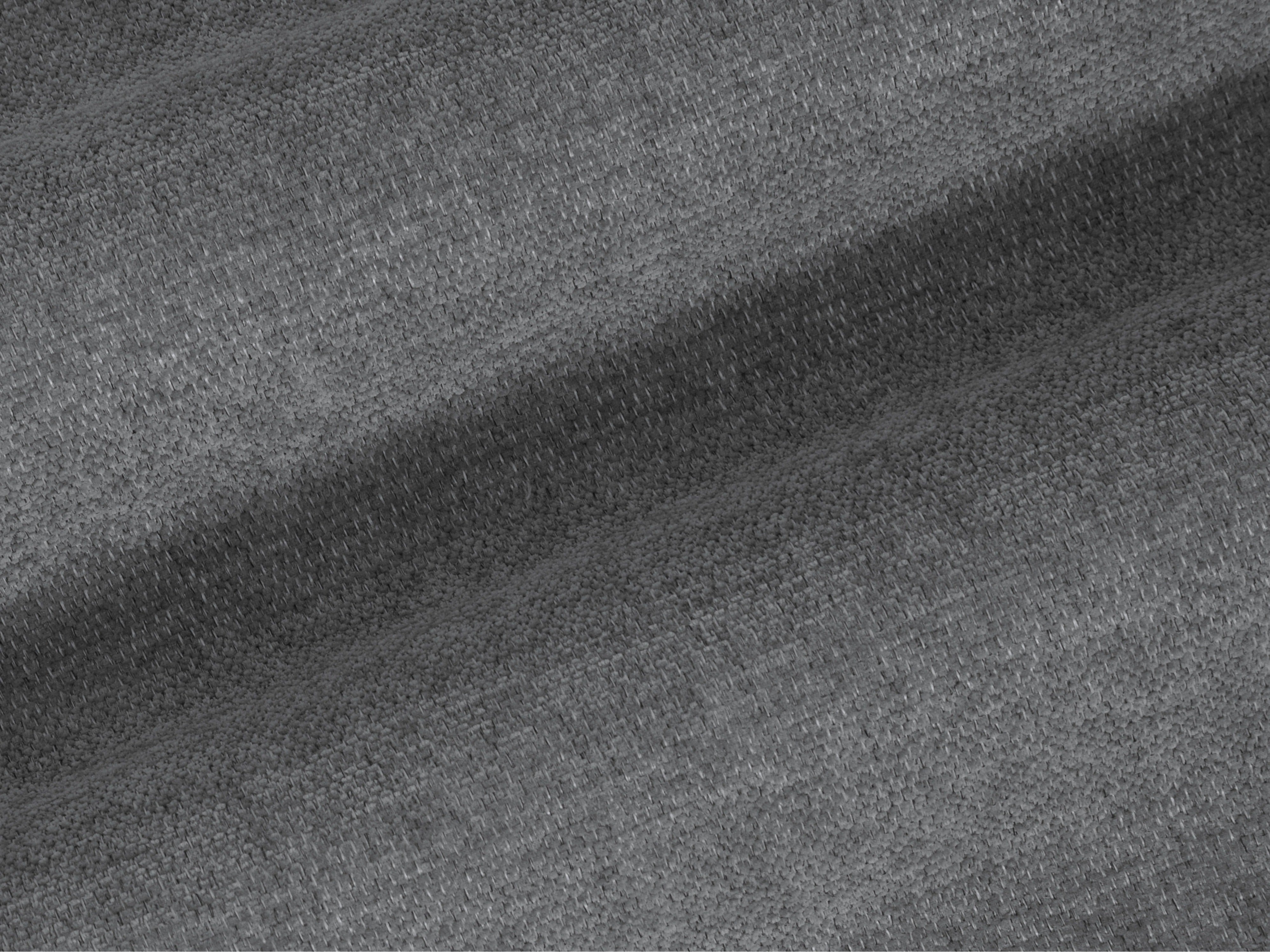 Right-facing corner sofa LISA dark gray chenille