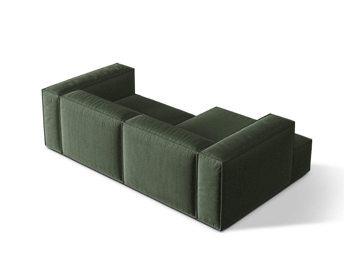 Narożnik 3-osobowy lewostronny NURIA mchowy – detal tkaniny