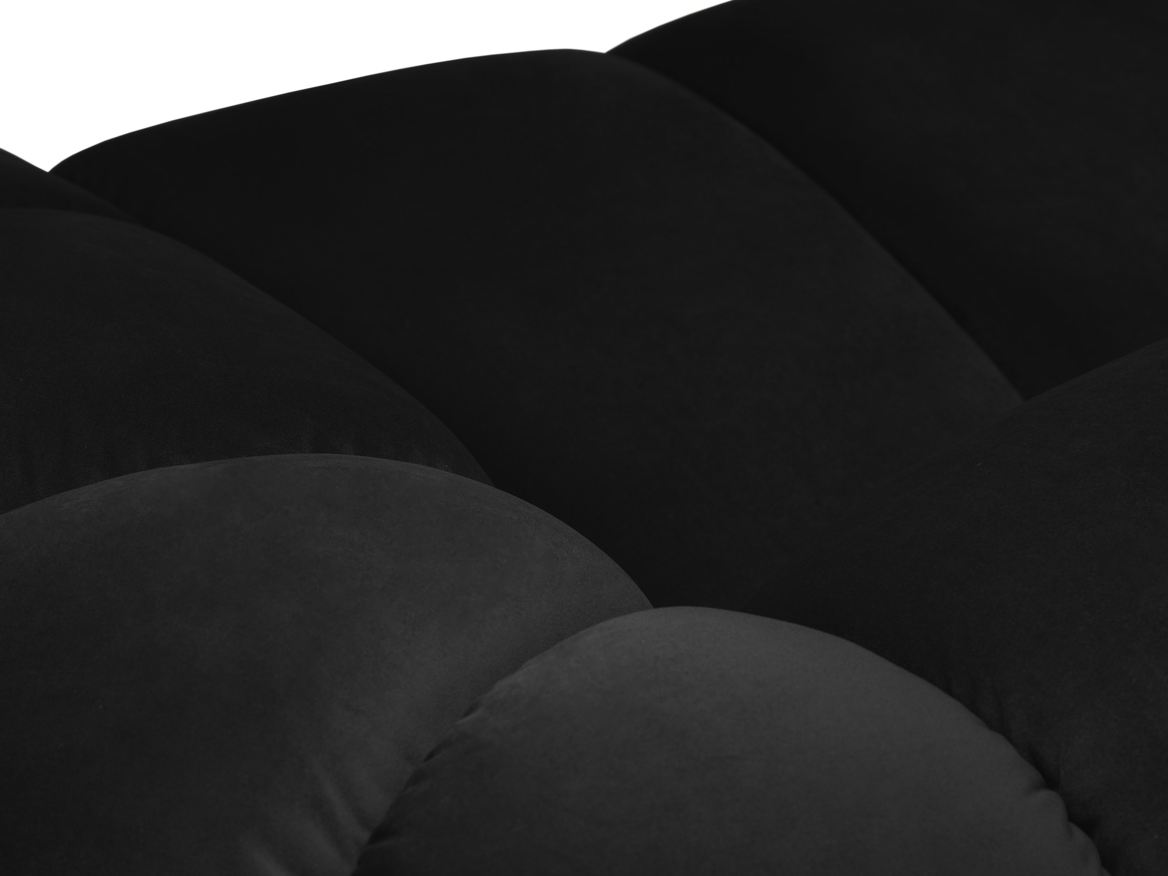 Velvet Linksecke Sofa, "Diana", 4 Sitze, schwarz, 334x182x72
In Europa gemacht